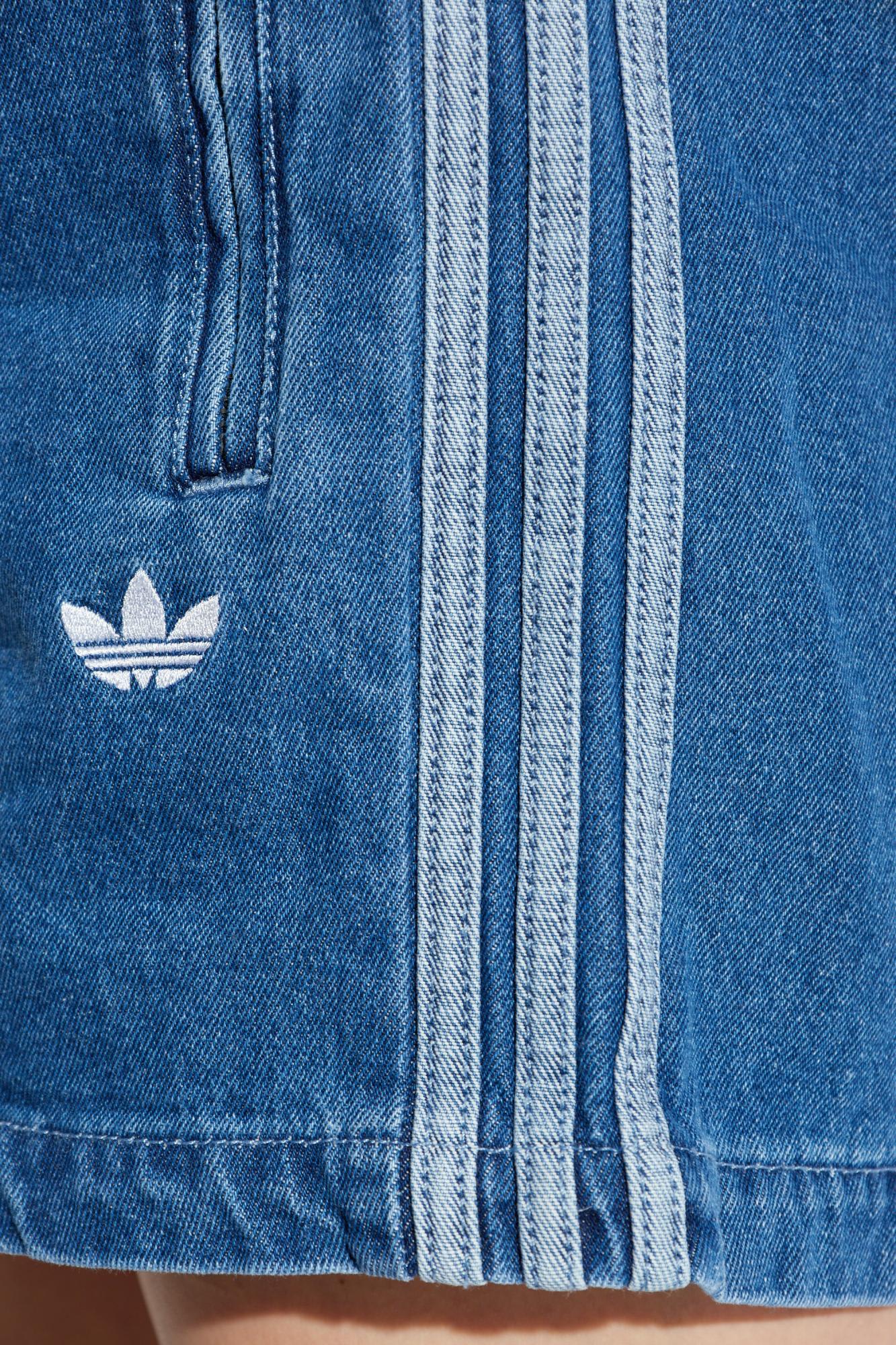 Adidas Originals Denim Shorts In Blue