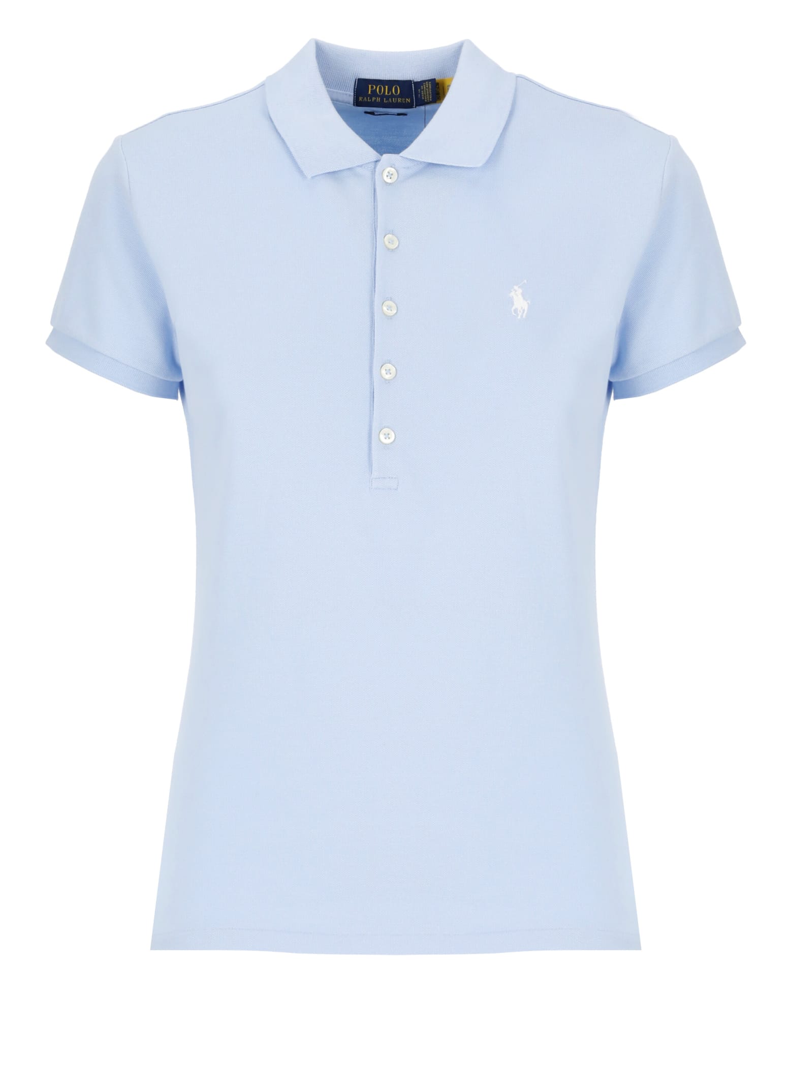 Ralph Lauren Polo With Pony Logo In Light Blue