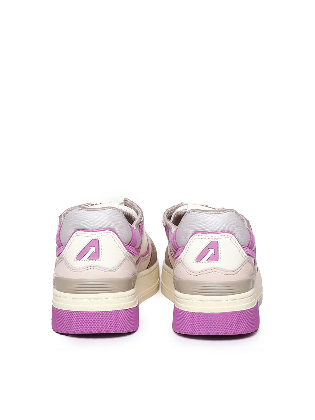 Shop Autry Clc Low Sneakers In Fuchsia, Natural