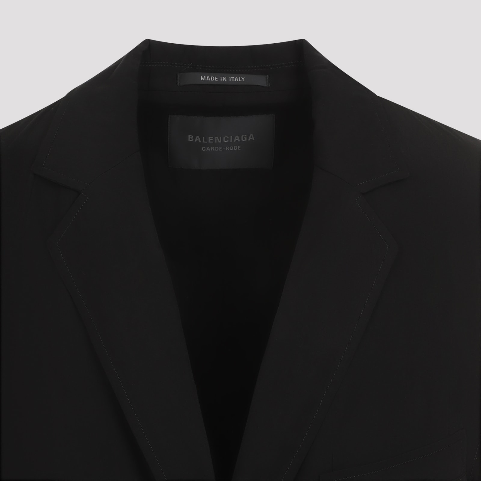 Shop Balenciaga Fluid Tailored Jacket In Black