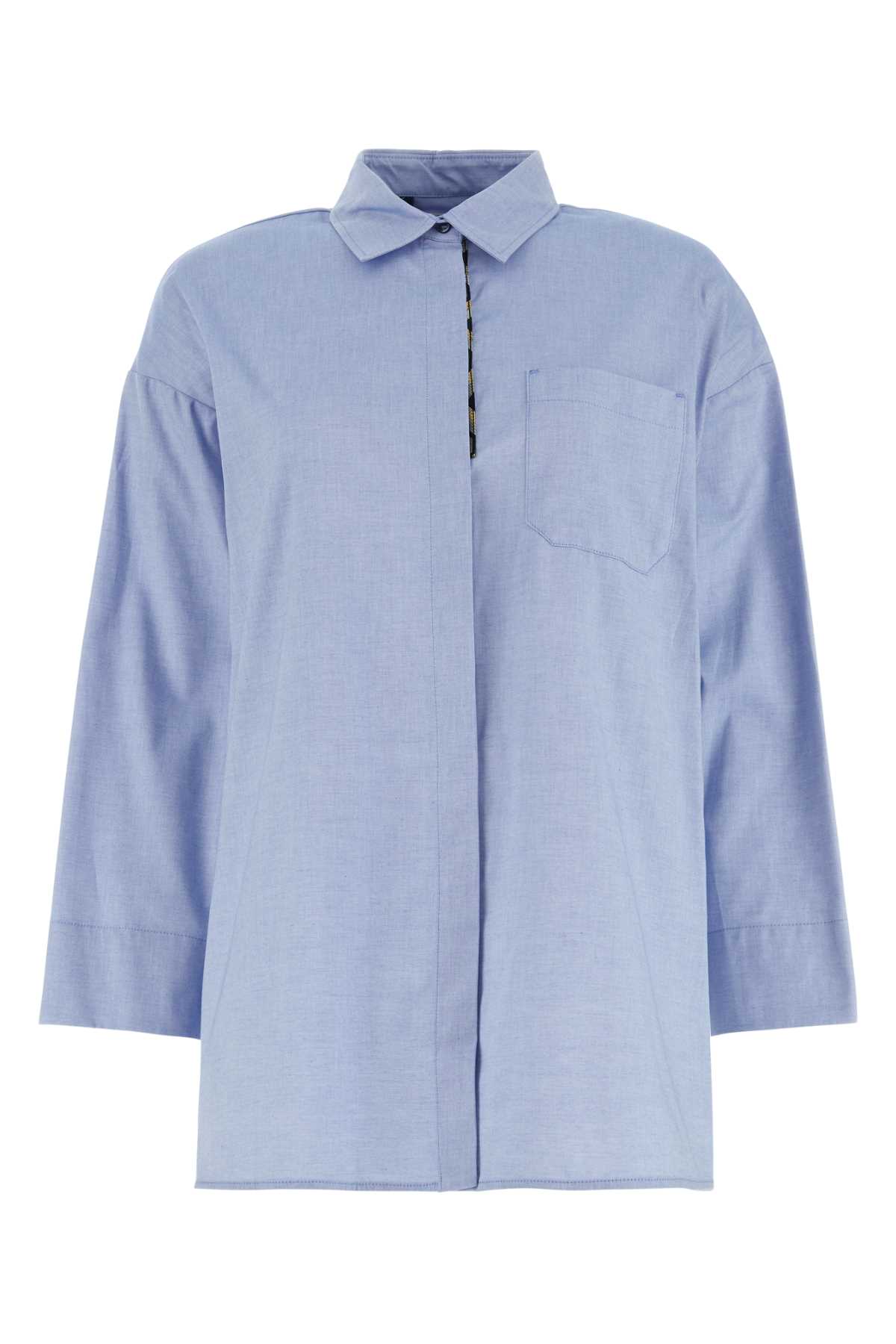 Shop 's Max Mara Light-blue Cotton Sylvie Shirt In 001