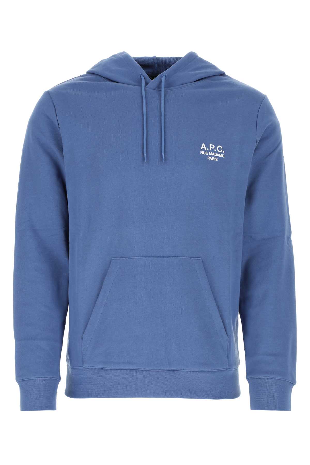 Apc Air Force Blue Cotton Sweatshirt