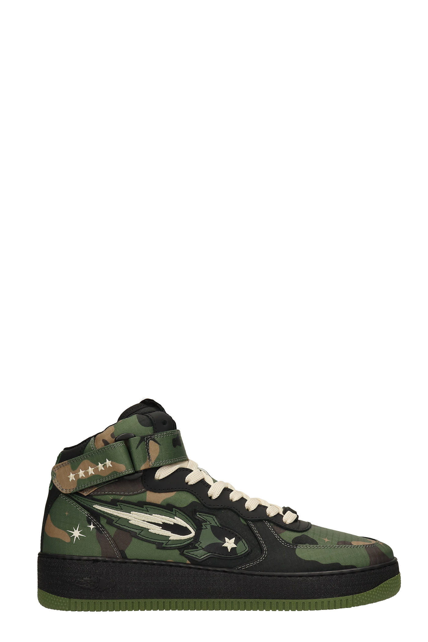 Enterprise Japan Sneakers In Camouflage Leather And Fabric