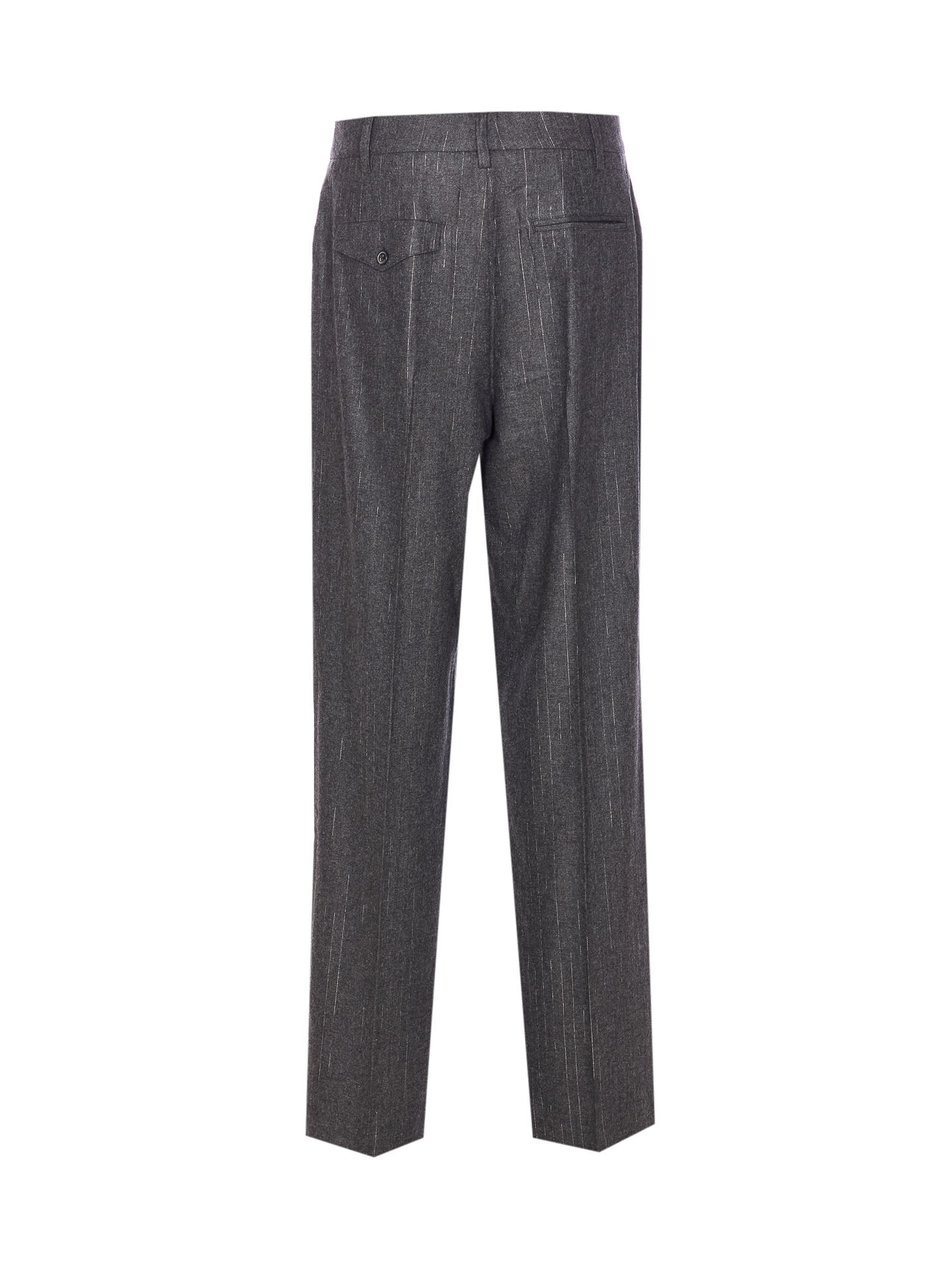 Zadig & Voltaire Trousers With Pinstripe Pattern And Side Pockets In Gray