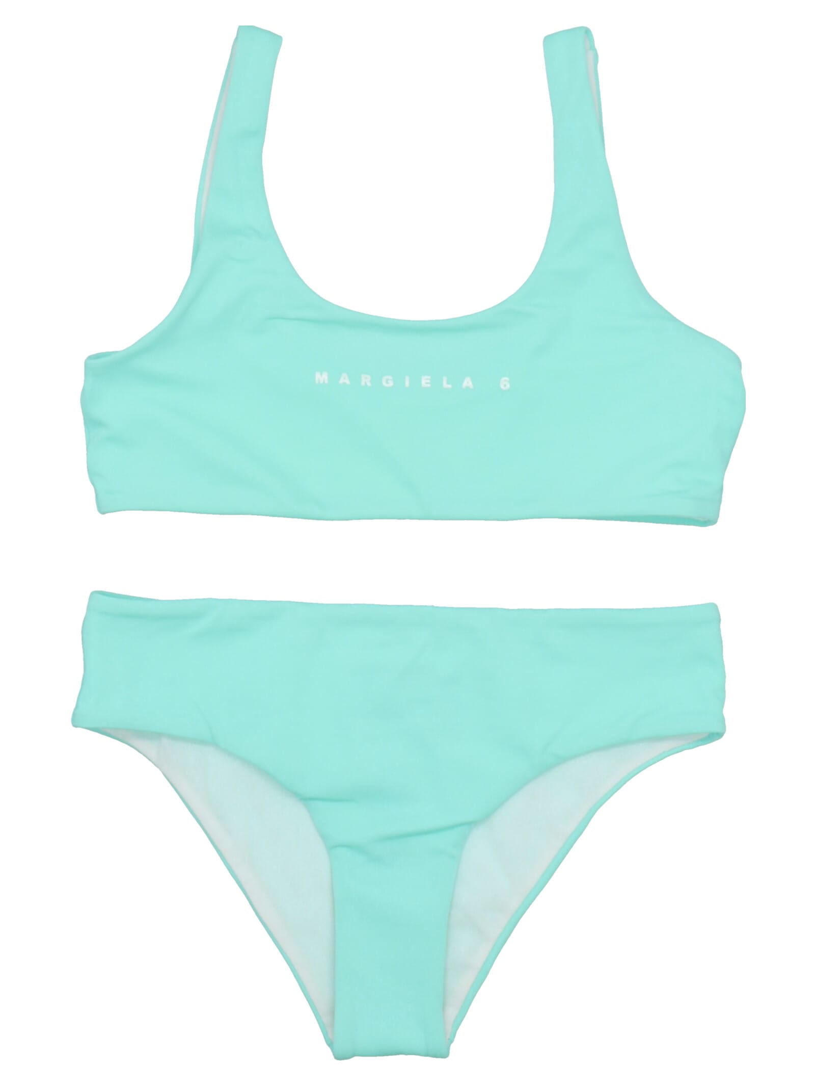 Mm6 Maison Margiela Kids' Mm6m3u Swimsuit Maison Margiela Aquamarine ...