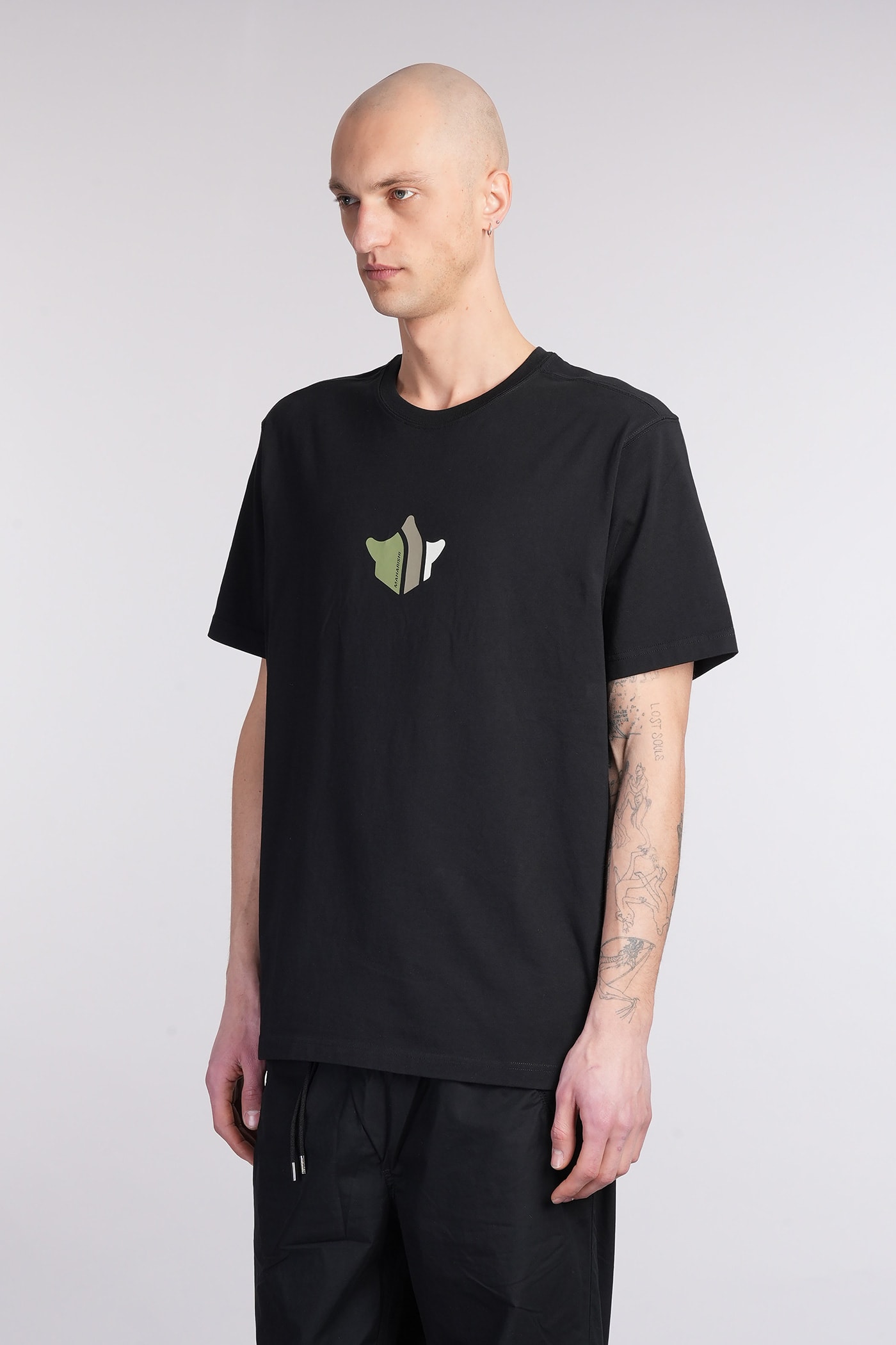 Maharishi T-shirt In Black Cotton In Black