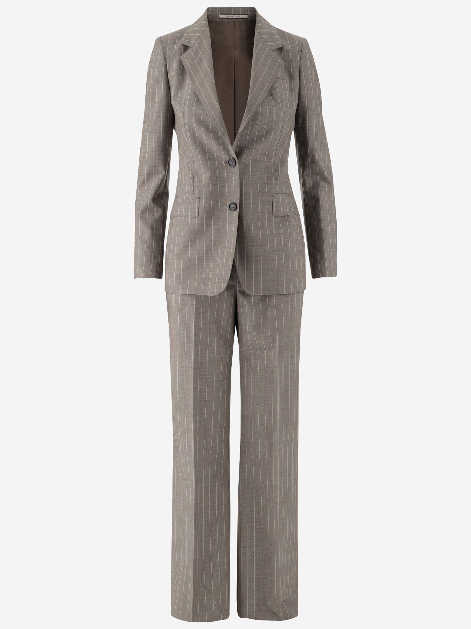 Virgin Wool Pinstripe Suit