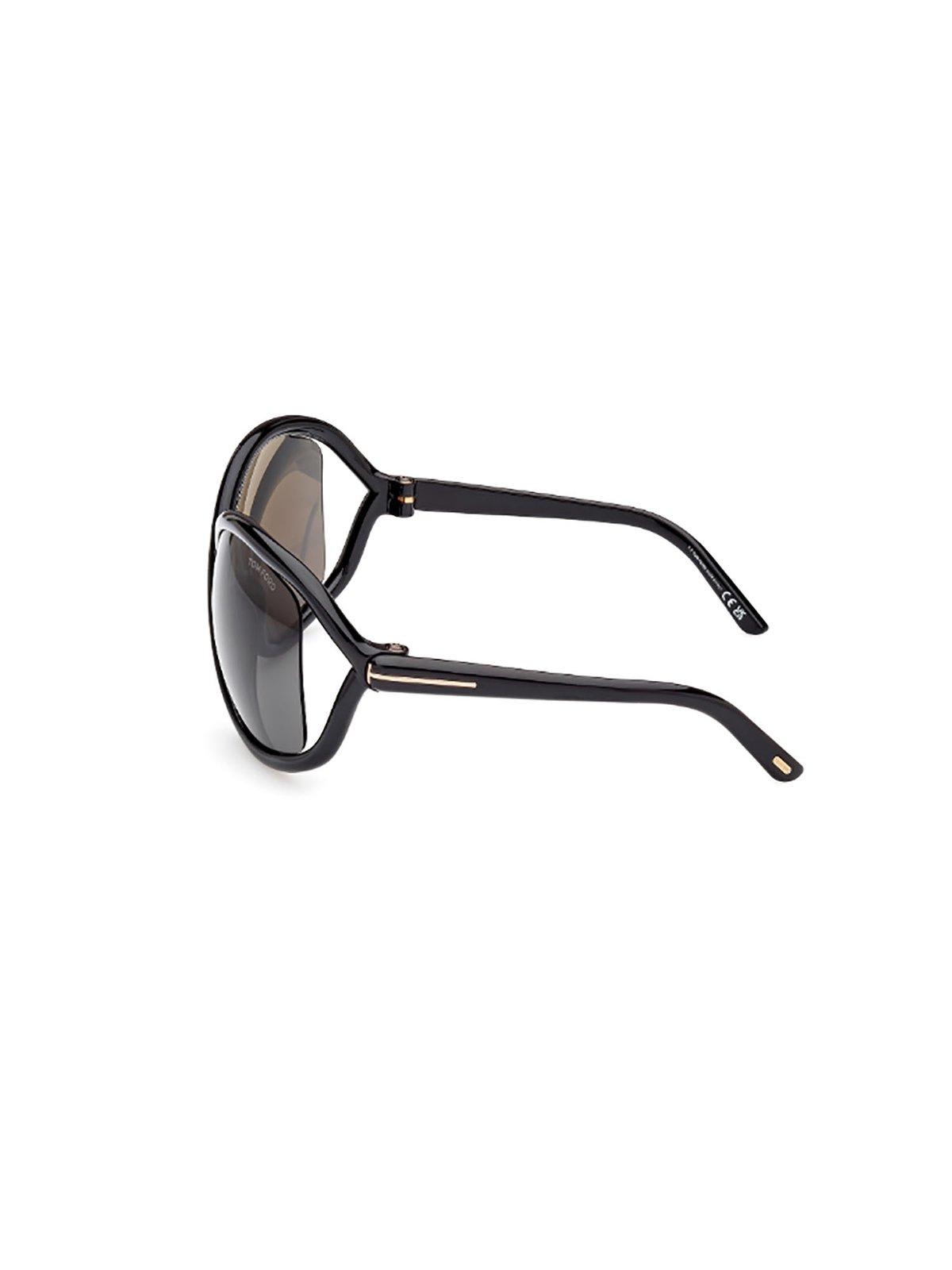 Shop Tom Ford Eyewear Butterfly Frame Sunglasses In 01a