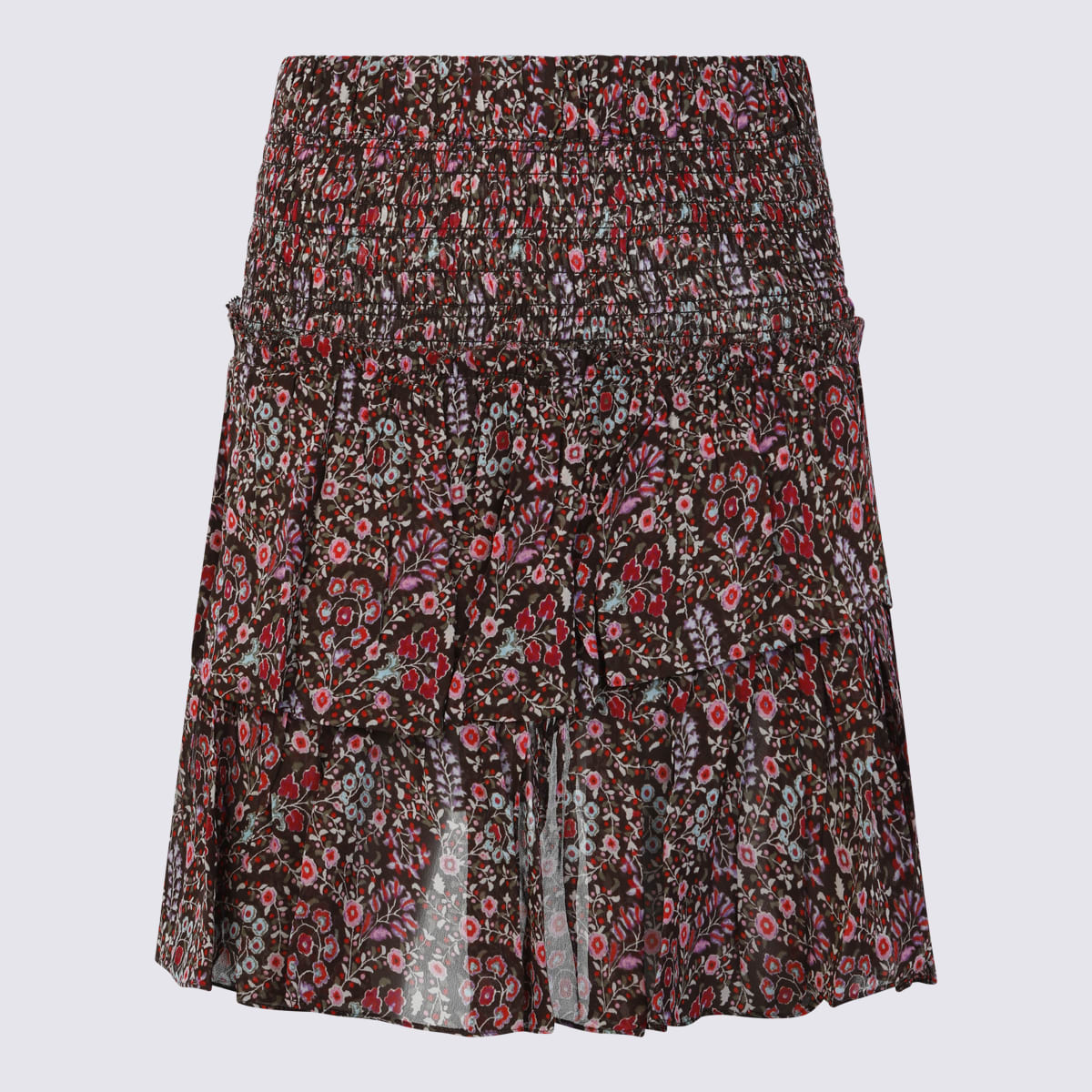 Shop Marant Etoile Brown Multicolour Viscose Naomi Skirt