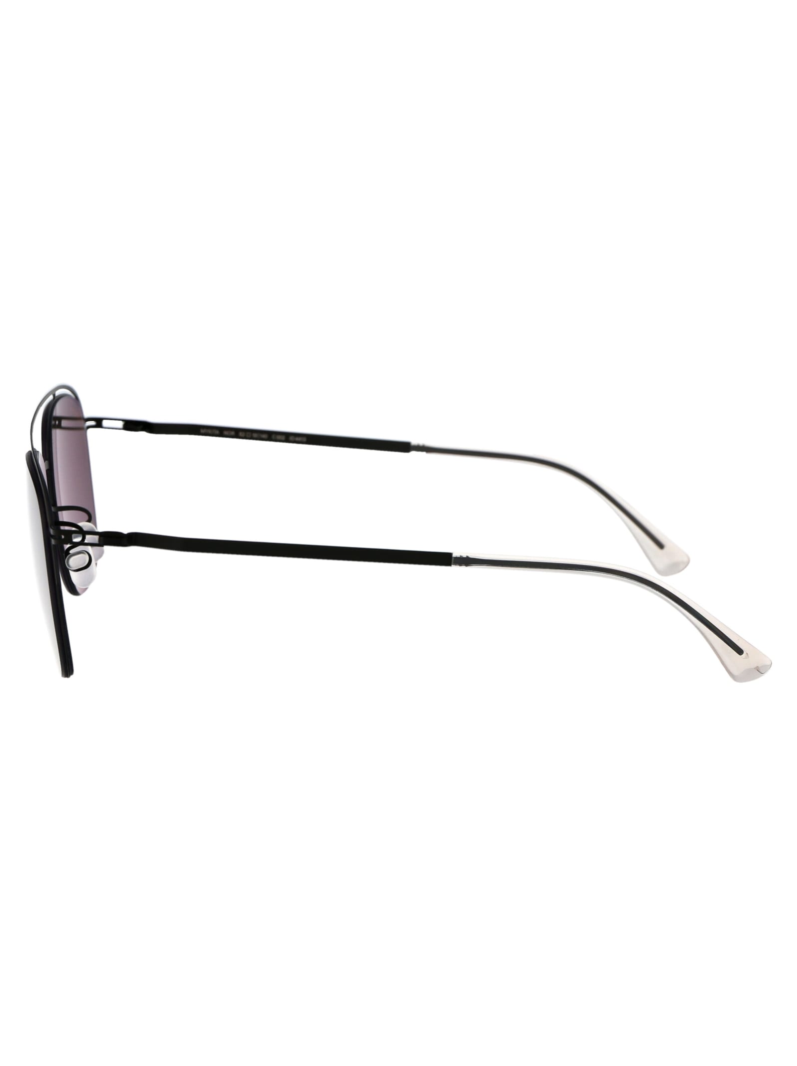 Shop Mykita Nor Sunglasses In 002 Black Polarized Pro Hi-con