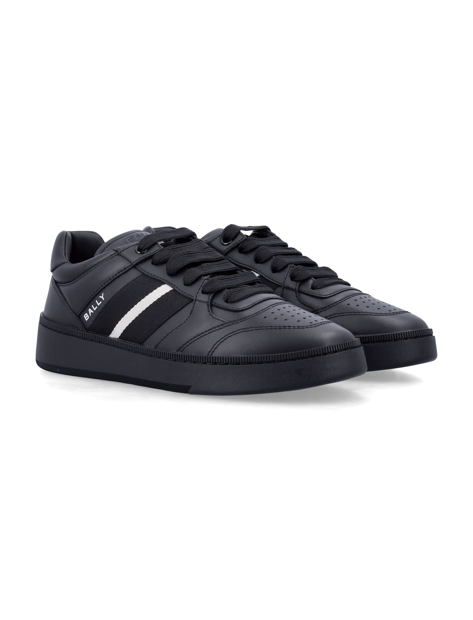 Bally Men's Rebby Sneakers In Black/black-bone