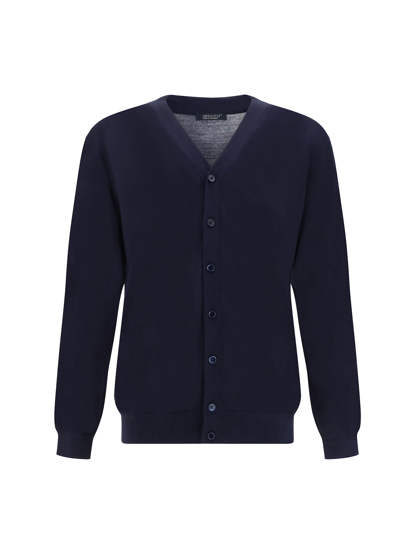 Shop Aragona Cardigan In Blu Navy Scuro