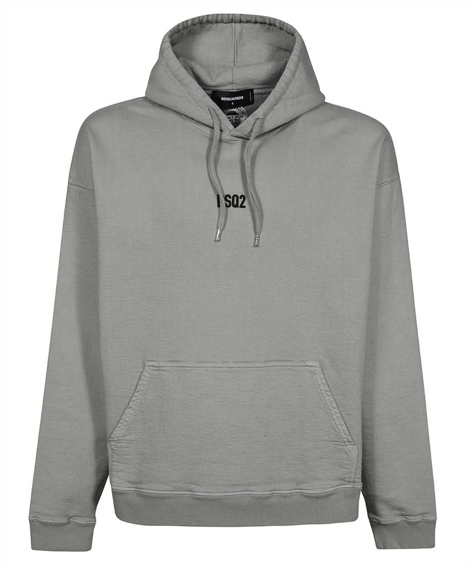 Shop Dsquared2 Cotton Hoodie In Grey