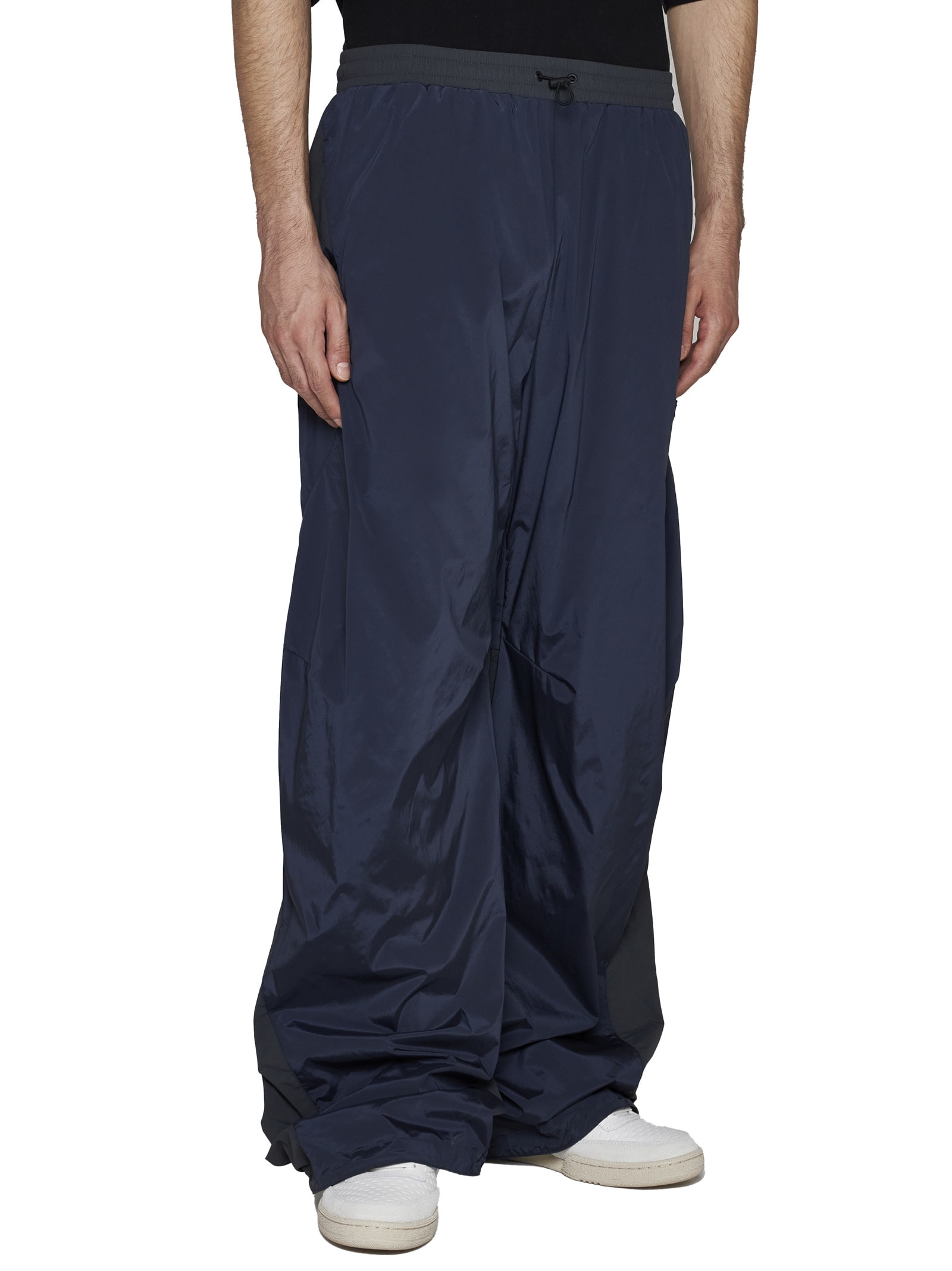 Shop Reebok Pants In Anthracite Blue Navy