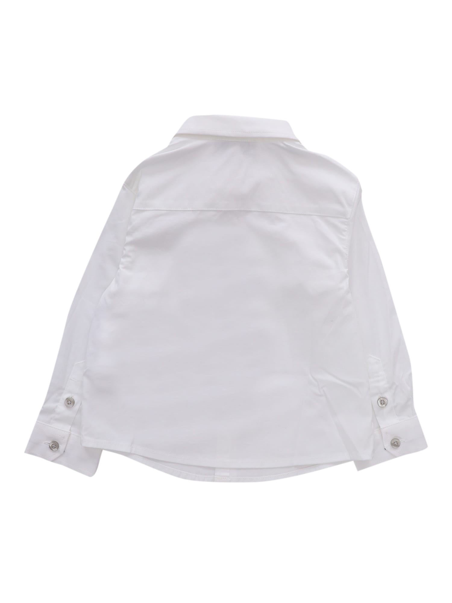 Shop Emporio Armani Stretch Shirt In White