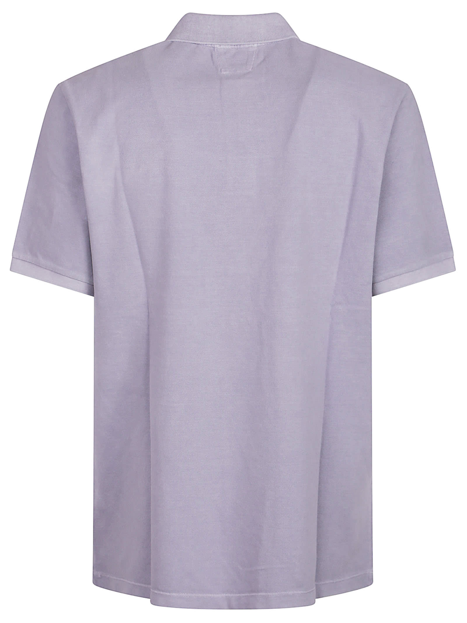 C.p. Company Logo Short Sleeve Polo Shirt In Purple