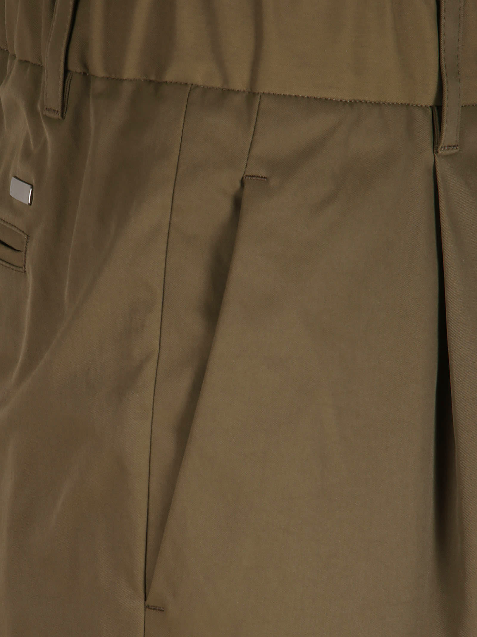 Herno Drawstring Casual Pants In Green