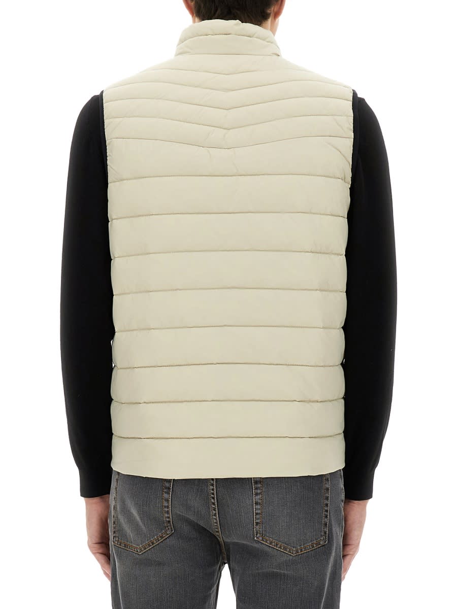 Hugo Boss Boss Padded Vest In Beige