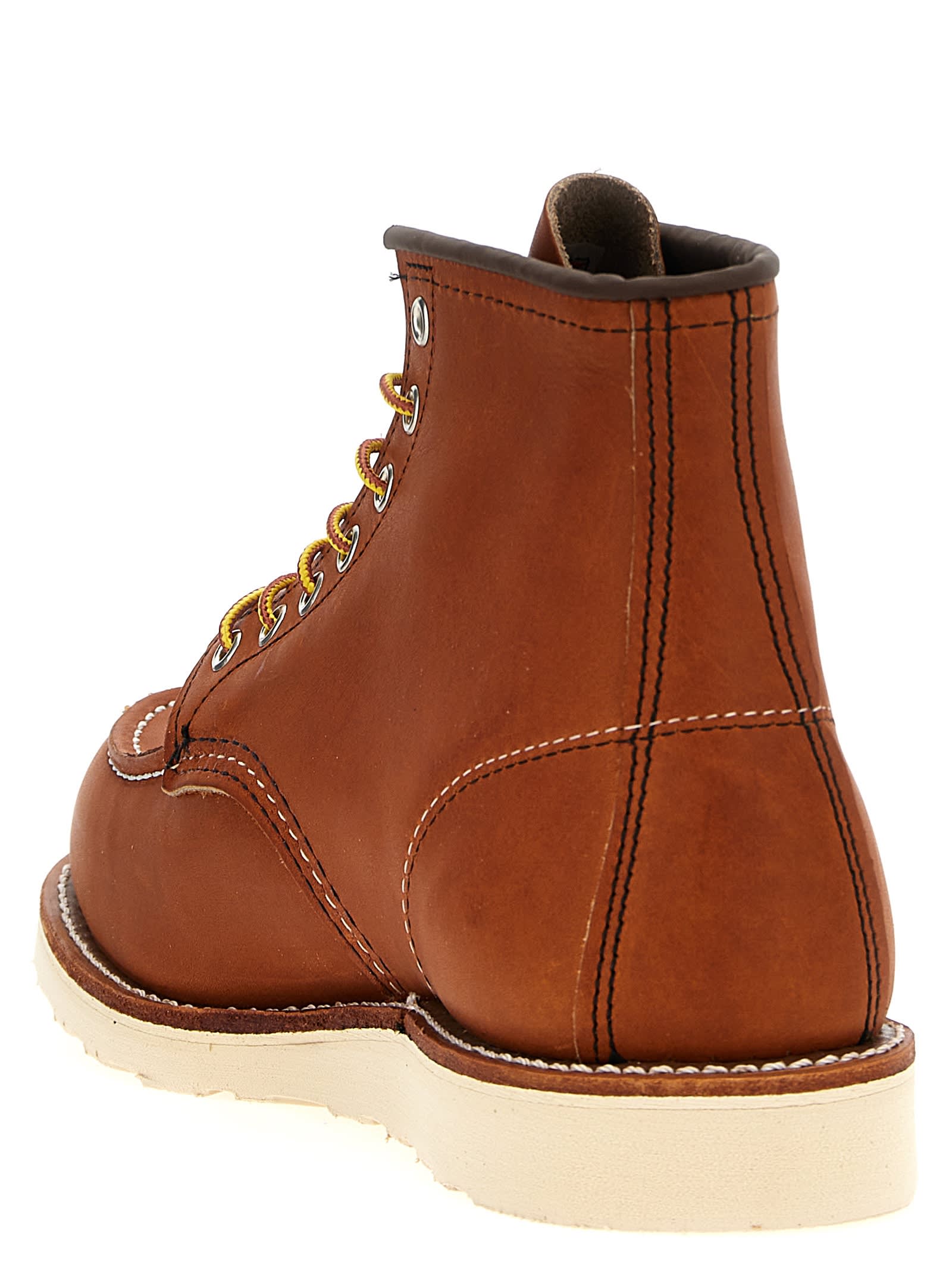 Shop Red Wing Classic Moc Ankle Boots In Brown