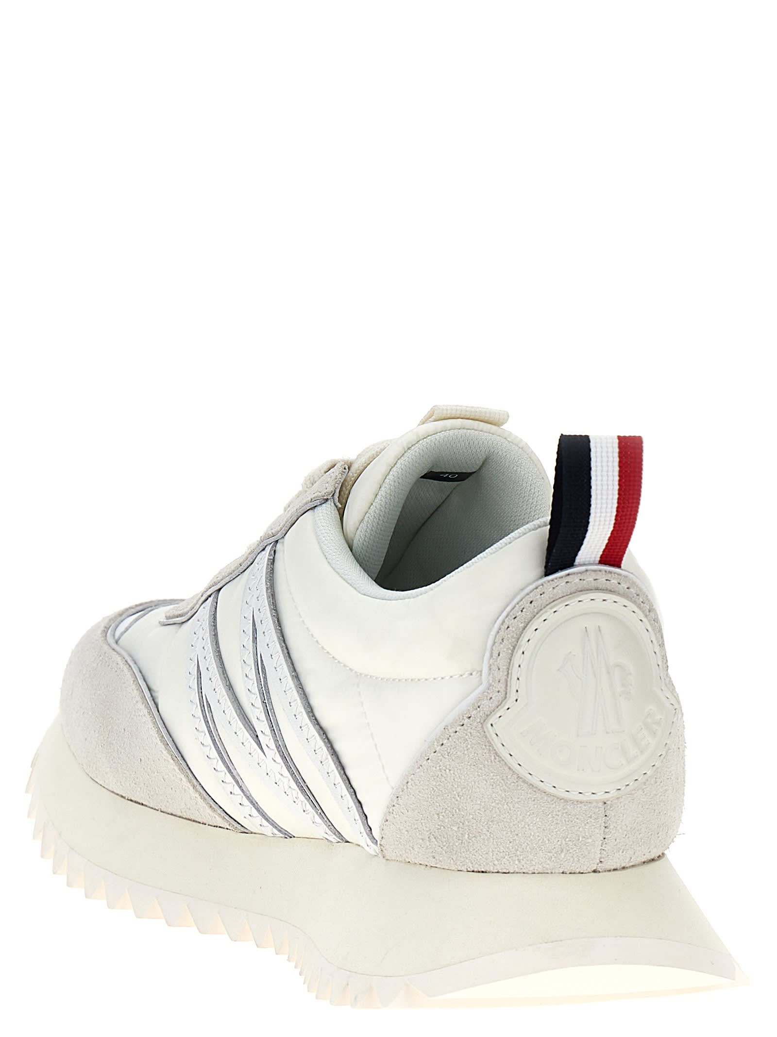 Shop Moncler Pacey Sneakers In White