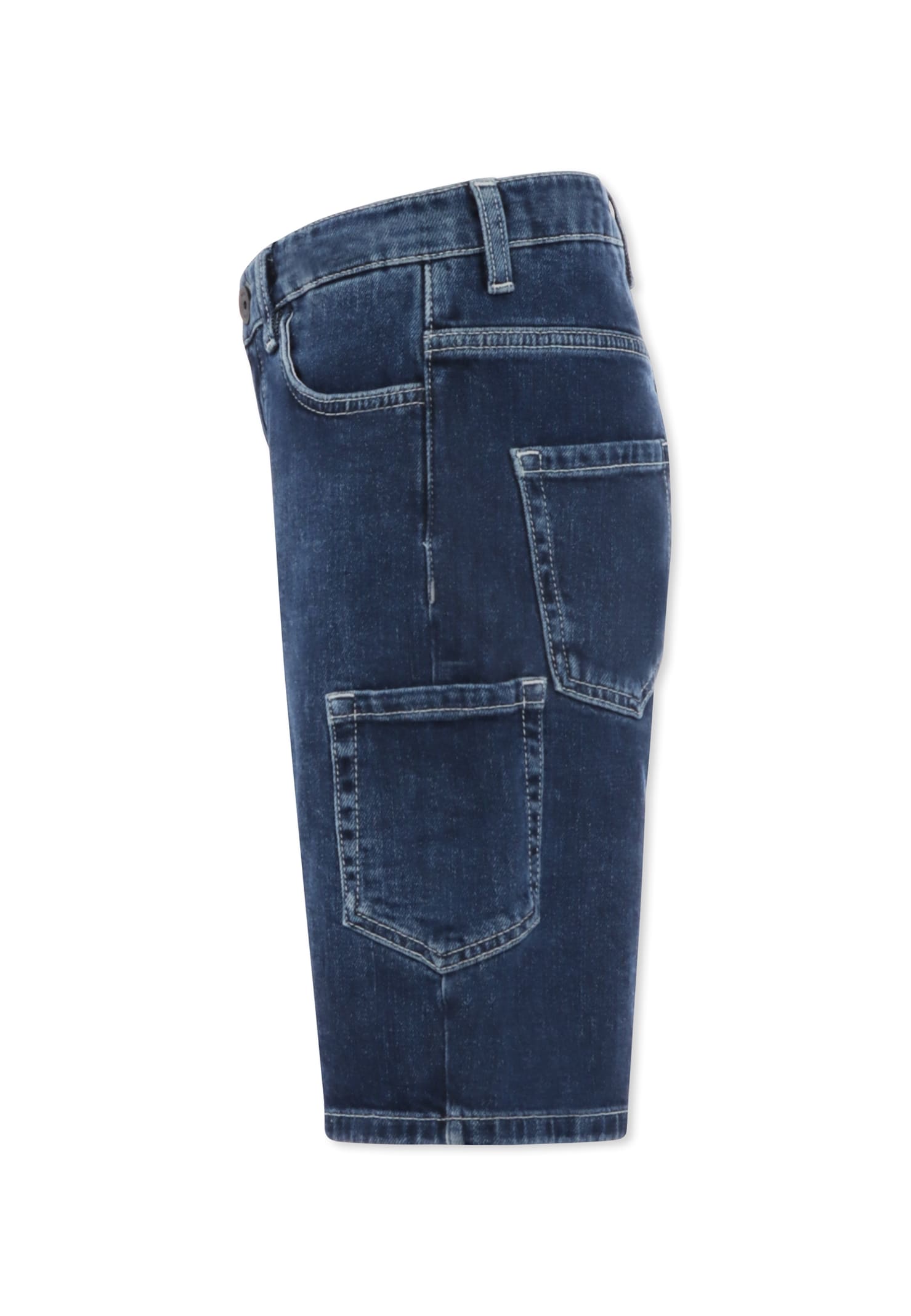 Hugo Boss Denim Jeans For Boy With Logo In Blue