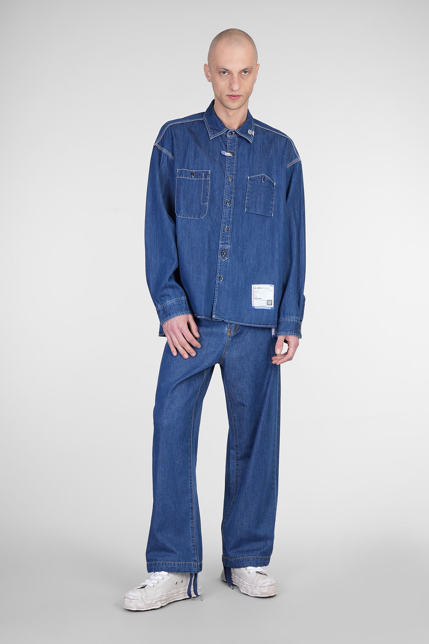 Miharayasuhiro Shirt In Blue Cotton In Blue