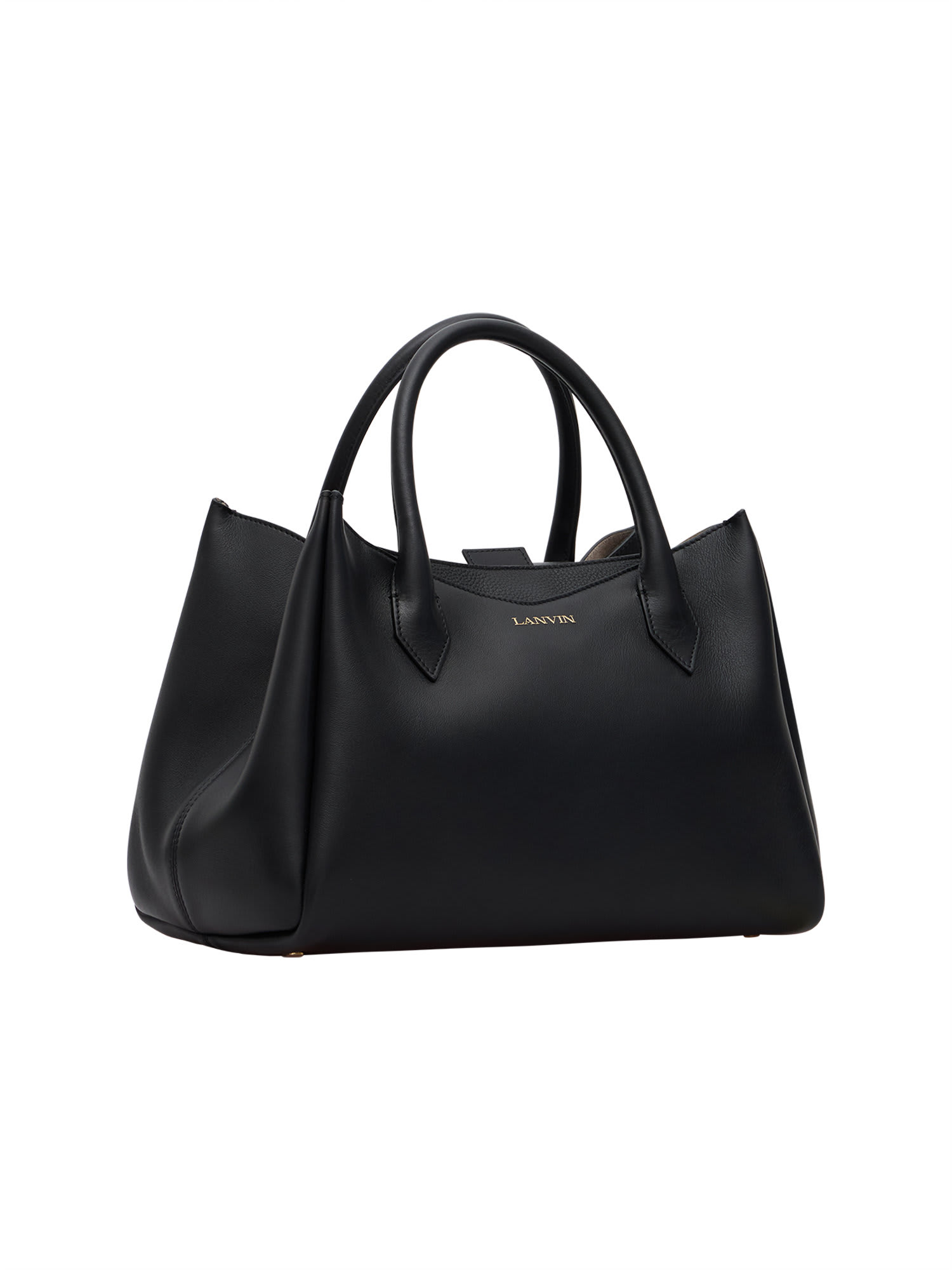 Shop Lanvin Logo Detail Tote In Black