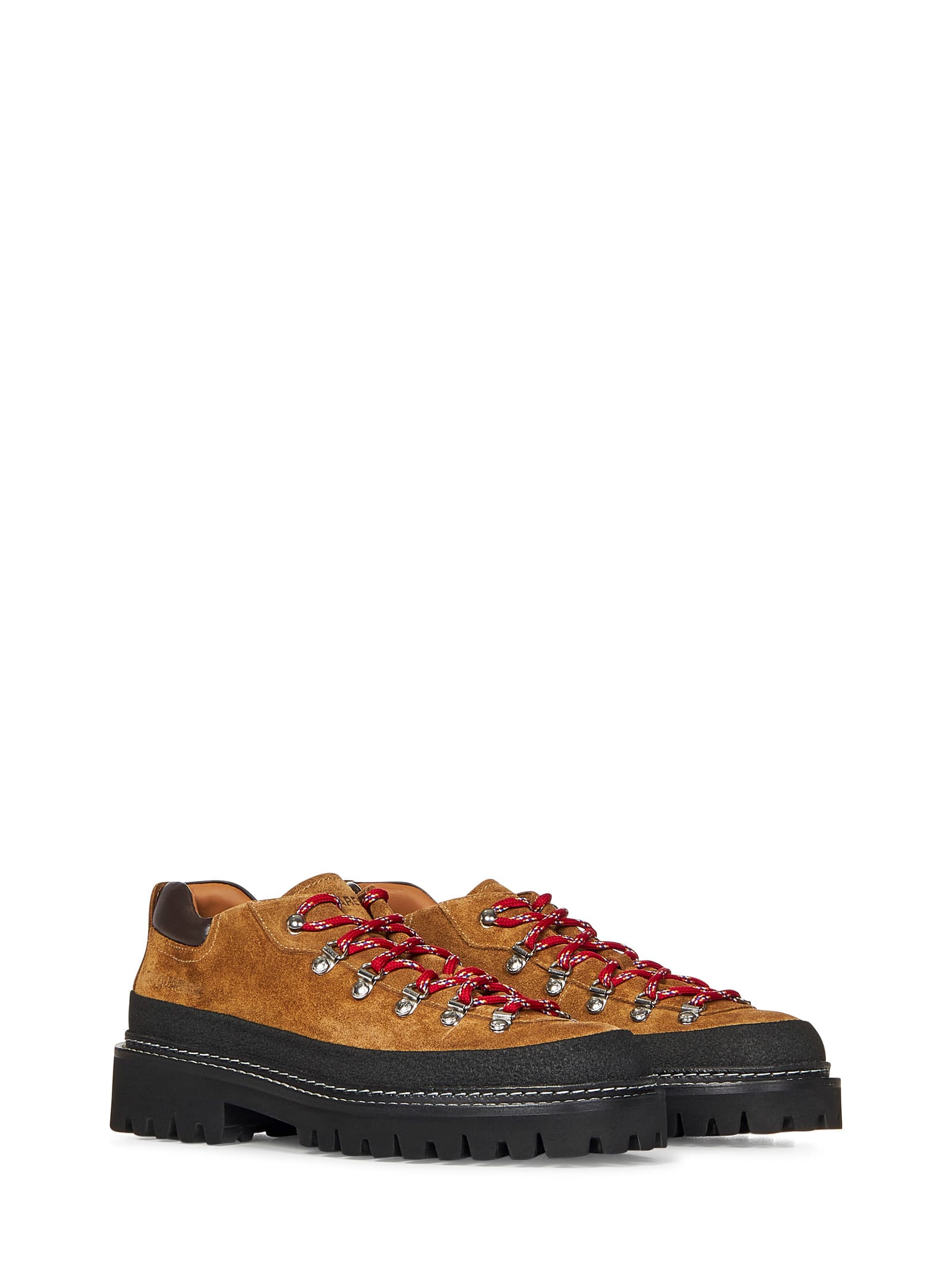 Shop Dsquared2 Canadian Hiking Laced Up In Brown