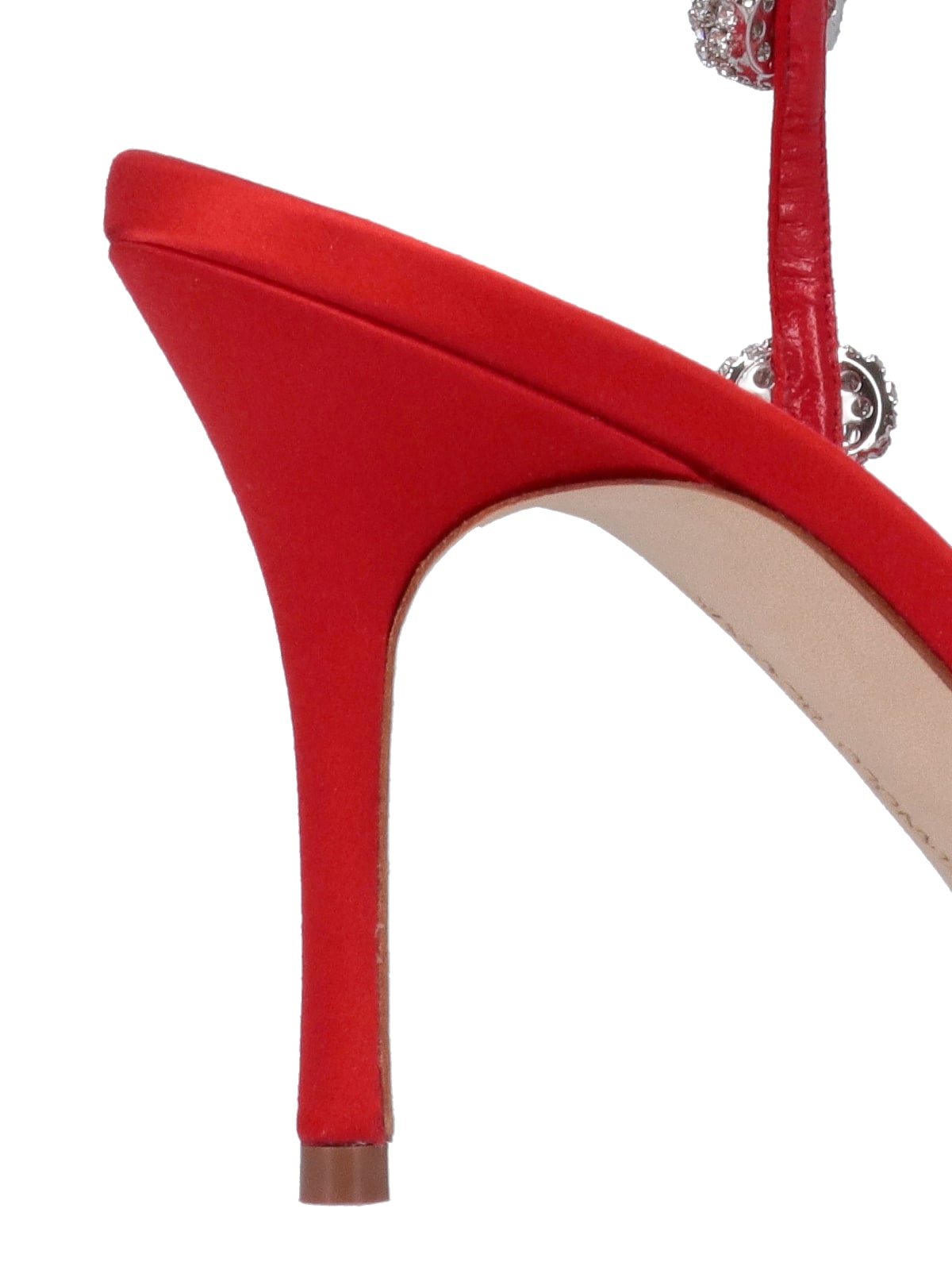 Shop Manolo Blahnik Elsaka Sandals In Red