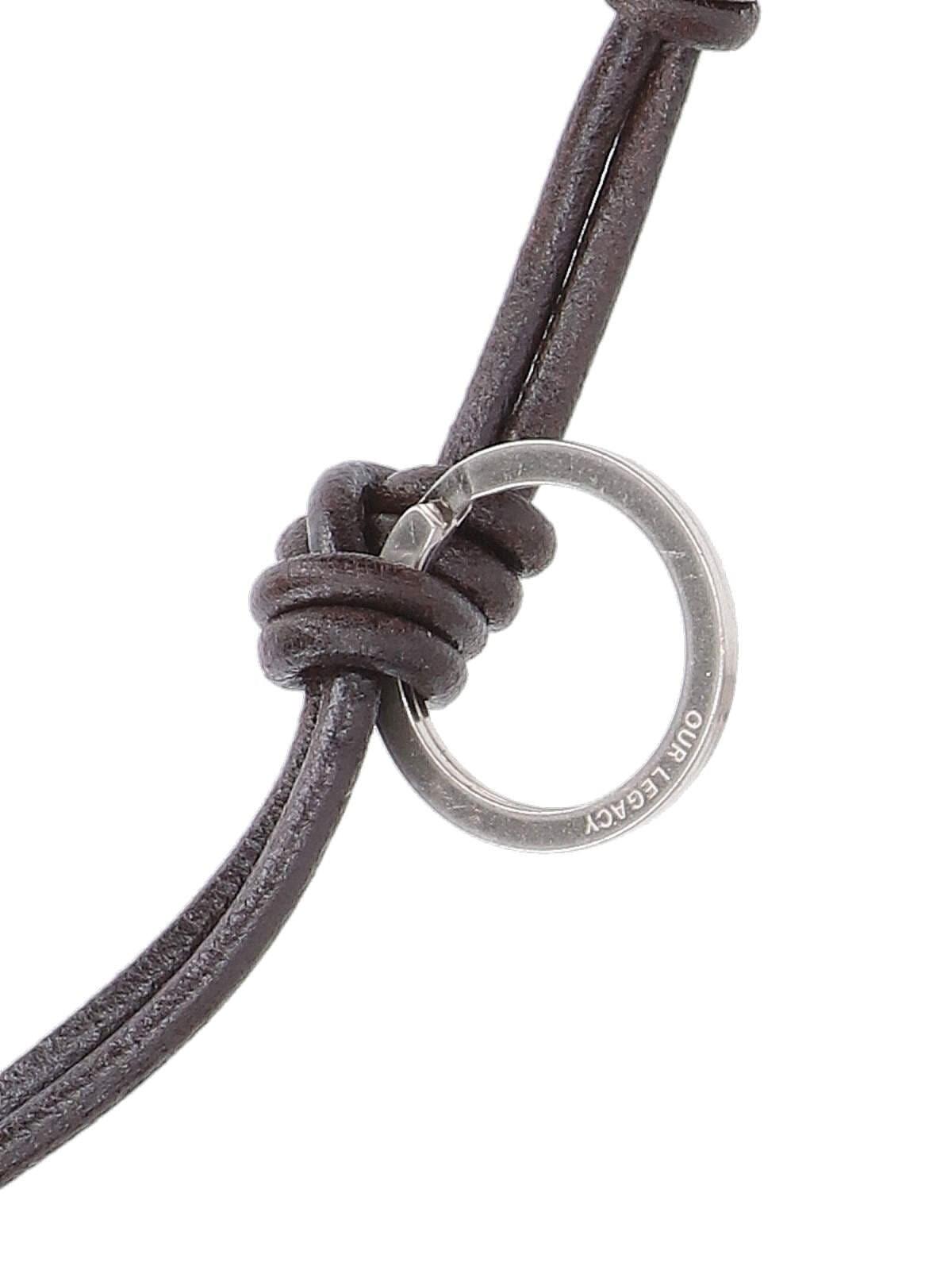 Our Legacy Udon Ladon Keychain Necklace In Brown