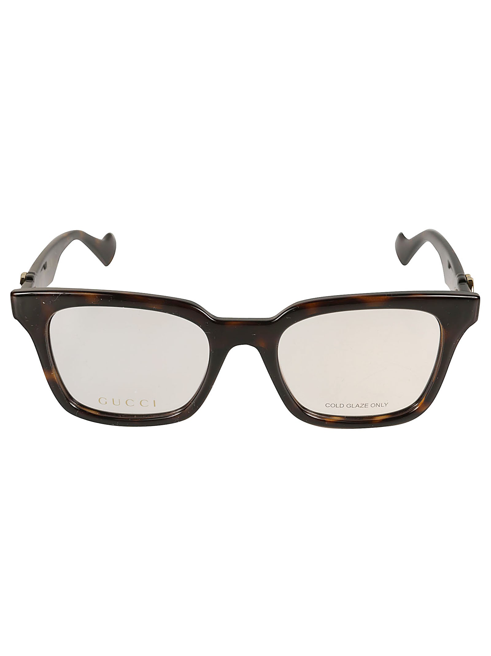 Gucci Logo Lens Square Frame In Brown