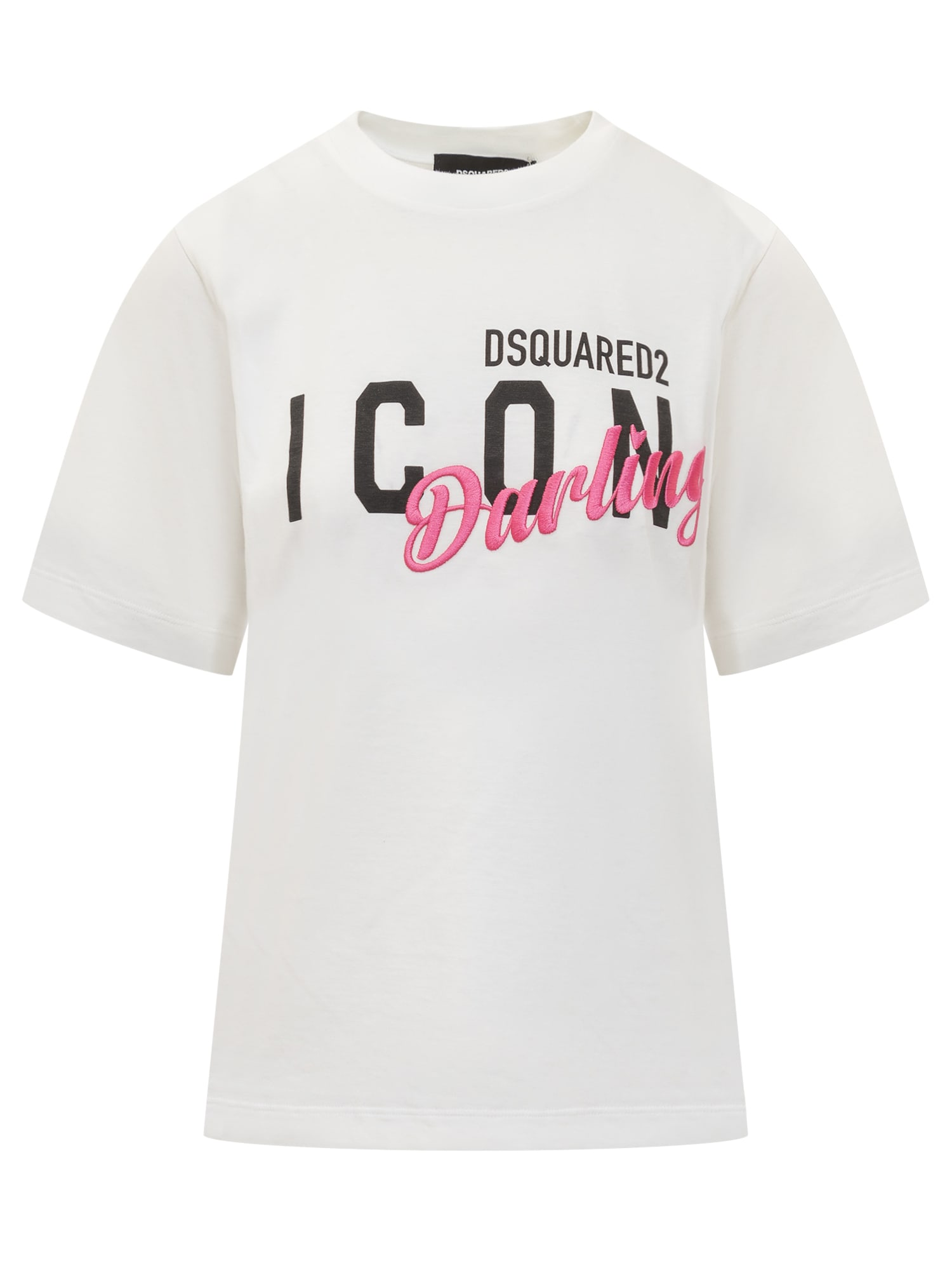 Shop Dsquared2 Icon Darling T-shirt In White