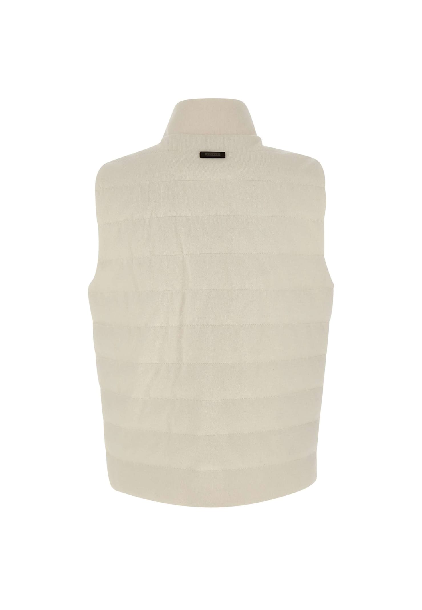 Shop Peserico Extrasoft Cotton To Touch Vest In White