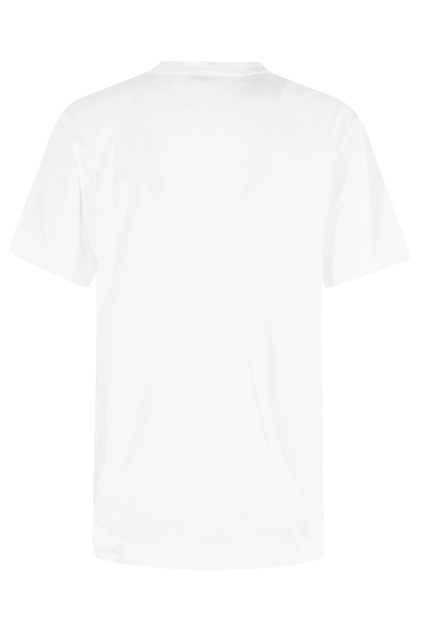 Comme Des Garçons Play Printed And Embroidered T-shirt
