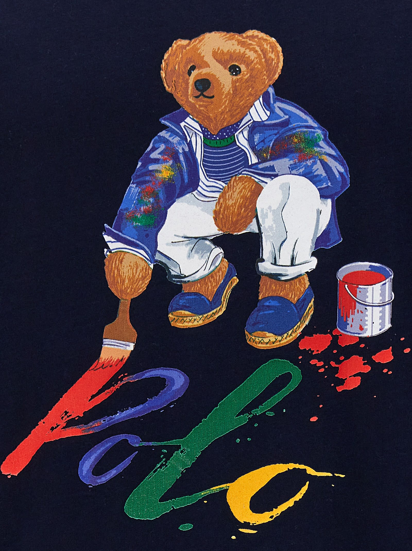 Shop Ralph Lauren Polo Bear T-shirt In Navy