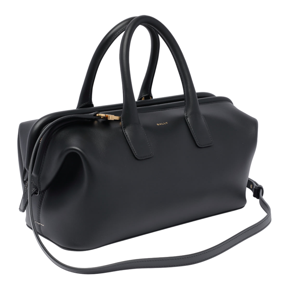 Shop Bally Logo Handbag In Black