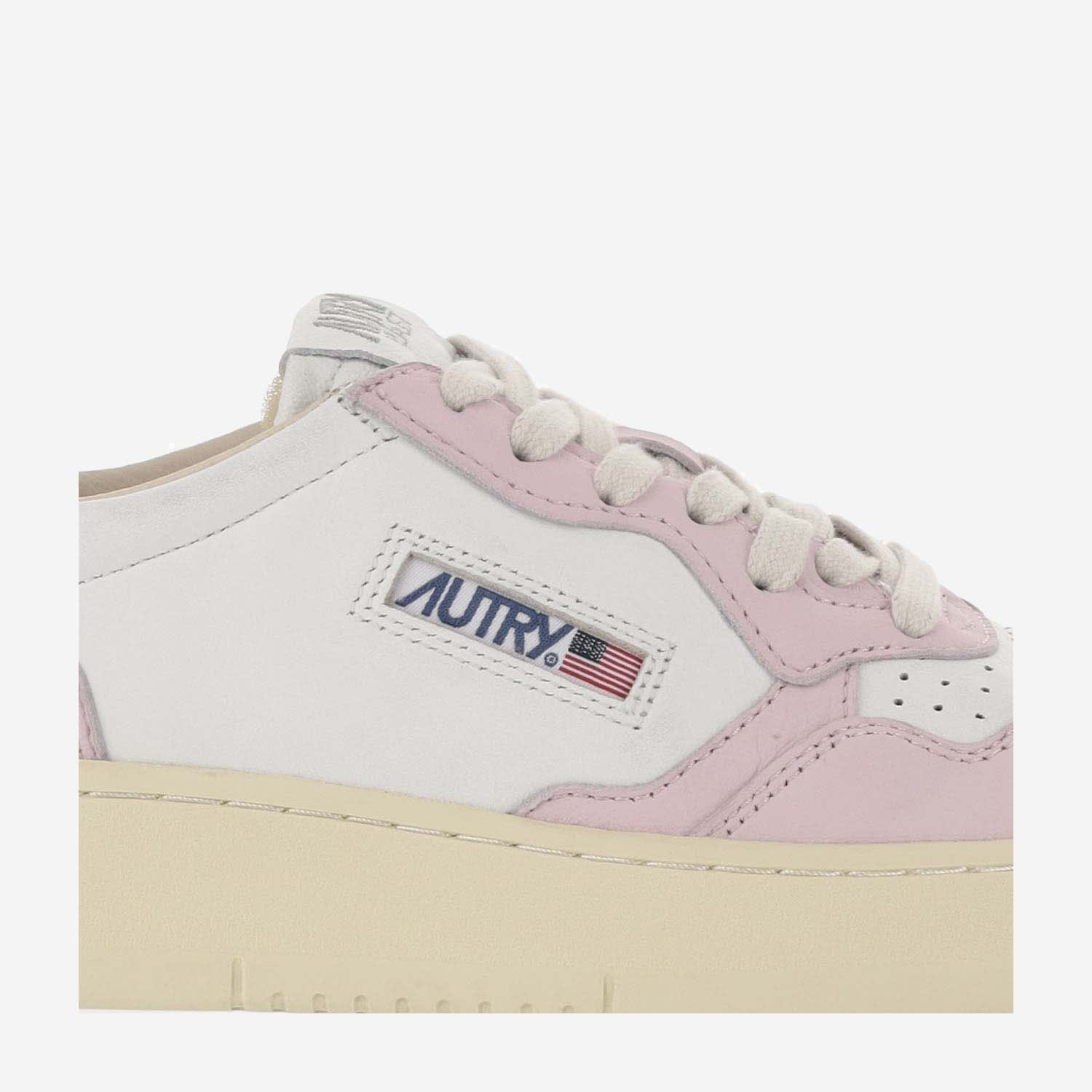 Shop Autry Low Medalist Colorblock Sneakers In Pink