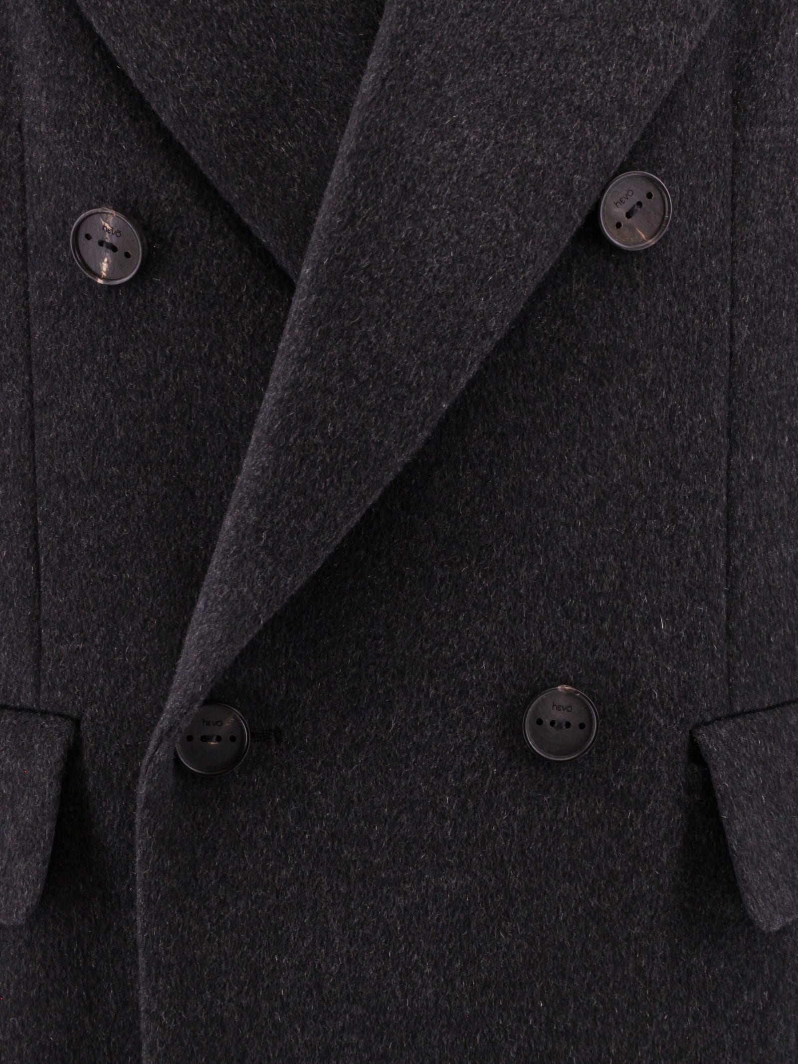 double-breasted tailored coat, Hevo