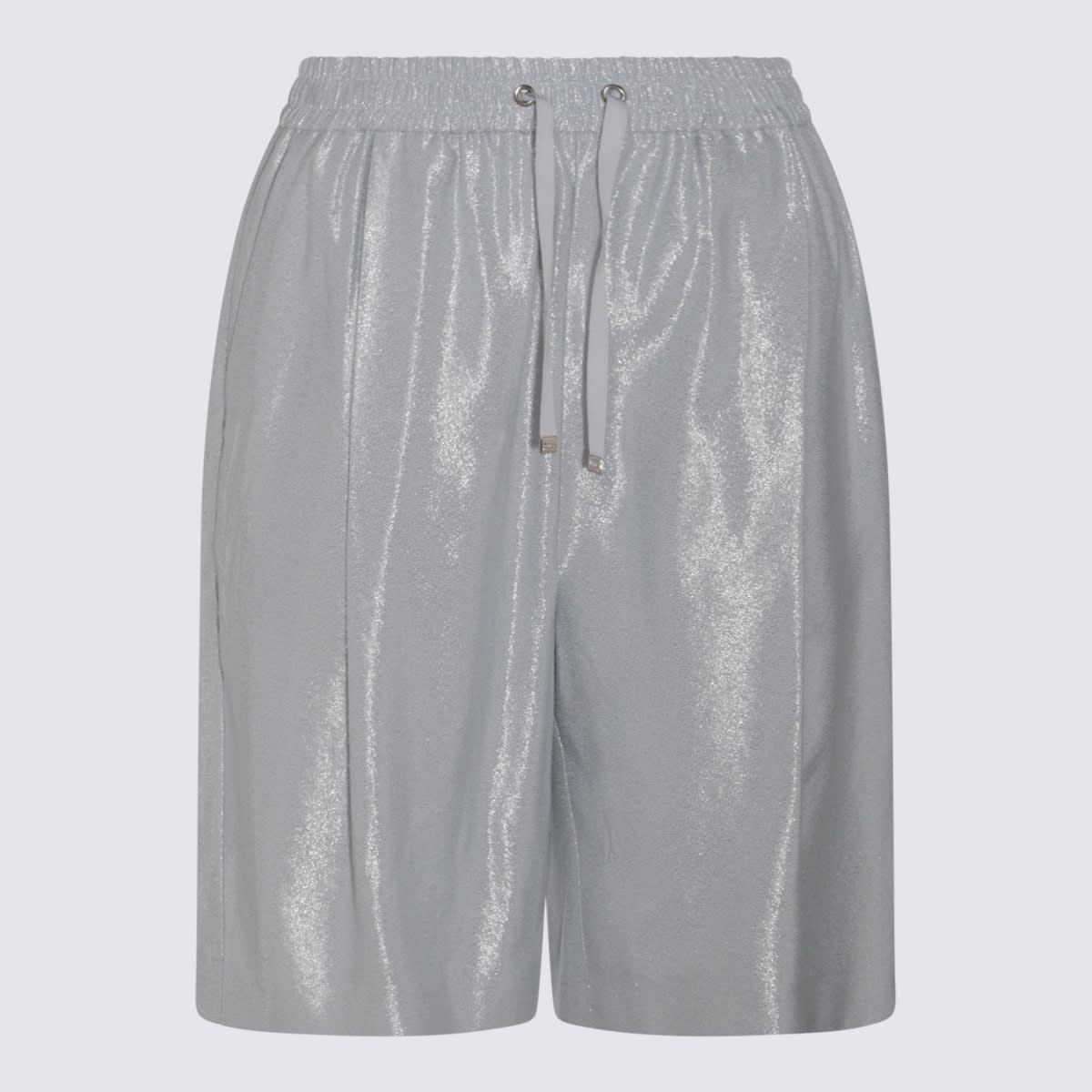 Shop Herno Grey Viscose Shorts