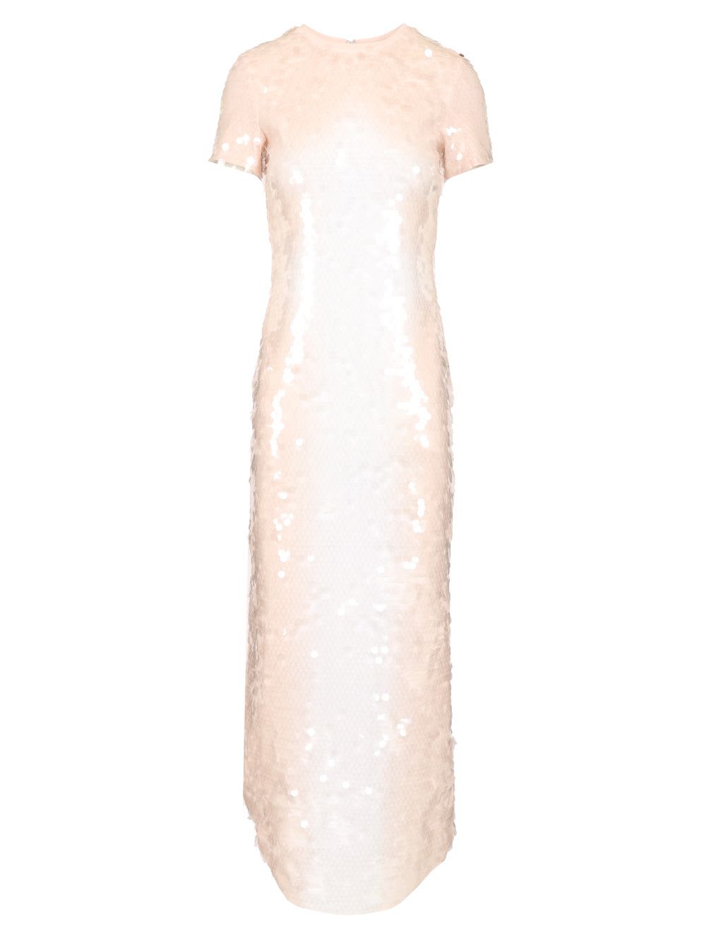 Sportmax Long Dress With Sequins Dresses Rose In Pink