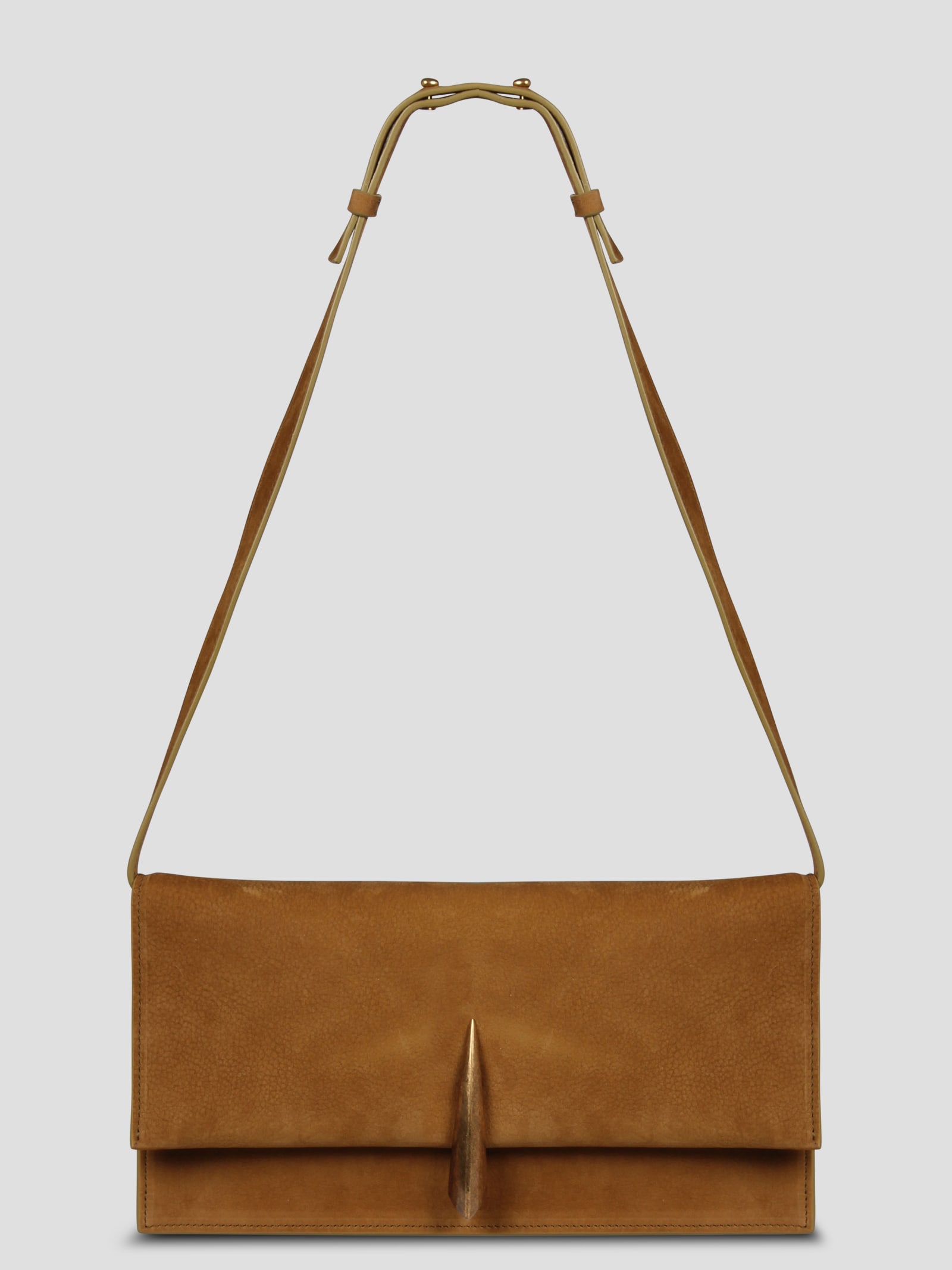 Shop Benedetta Bruzziches Una Nessuna Centomila Amber Shoulder Bag In Brown