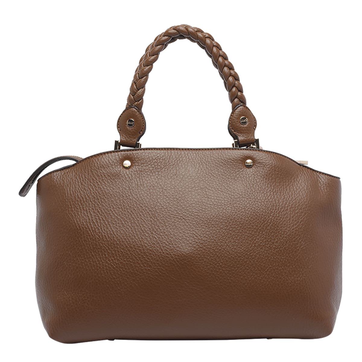 Liu •jo Braided-handle Handbag In Brown