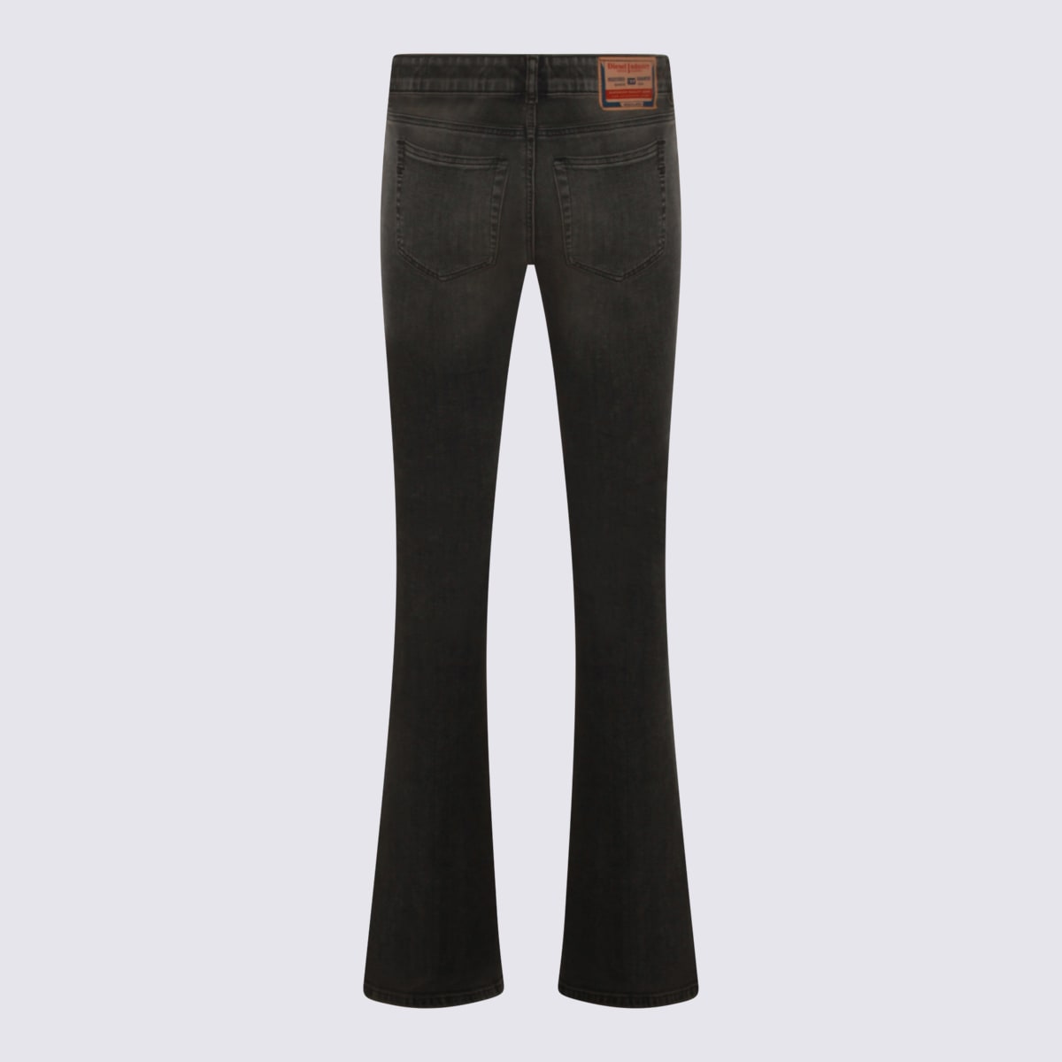 Diesel Grey Cotton Denim Jeans In Black