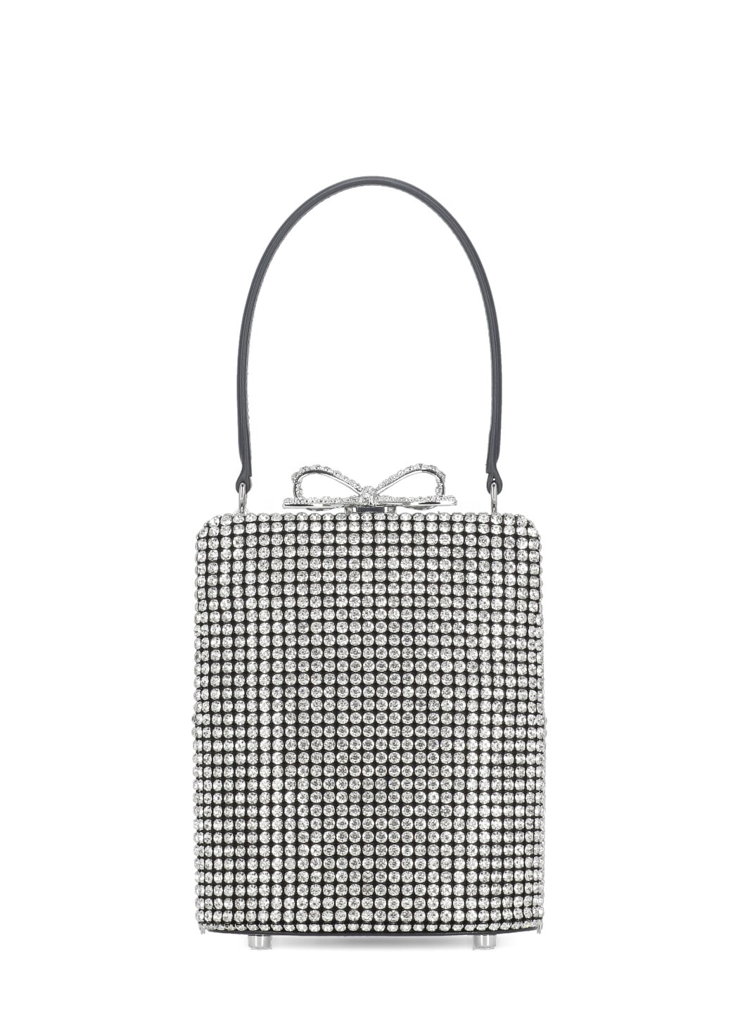 Silver Crystal Fishnet Bag