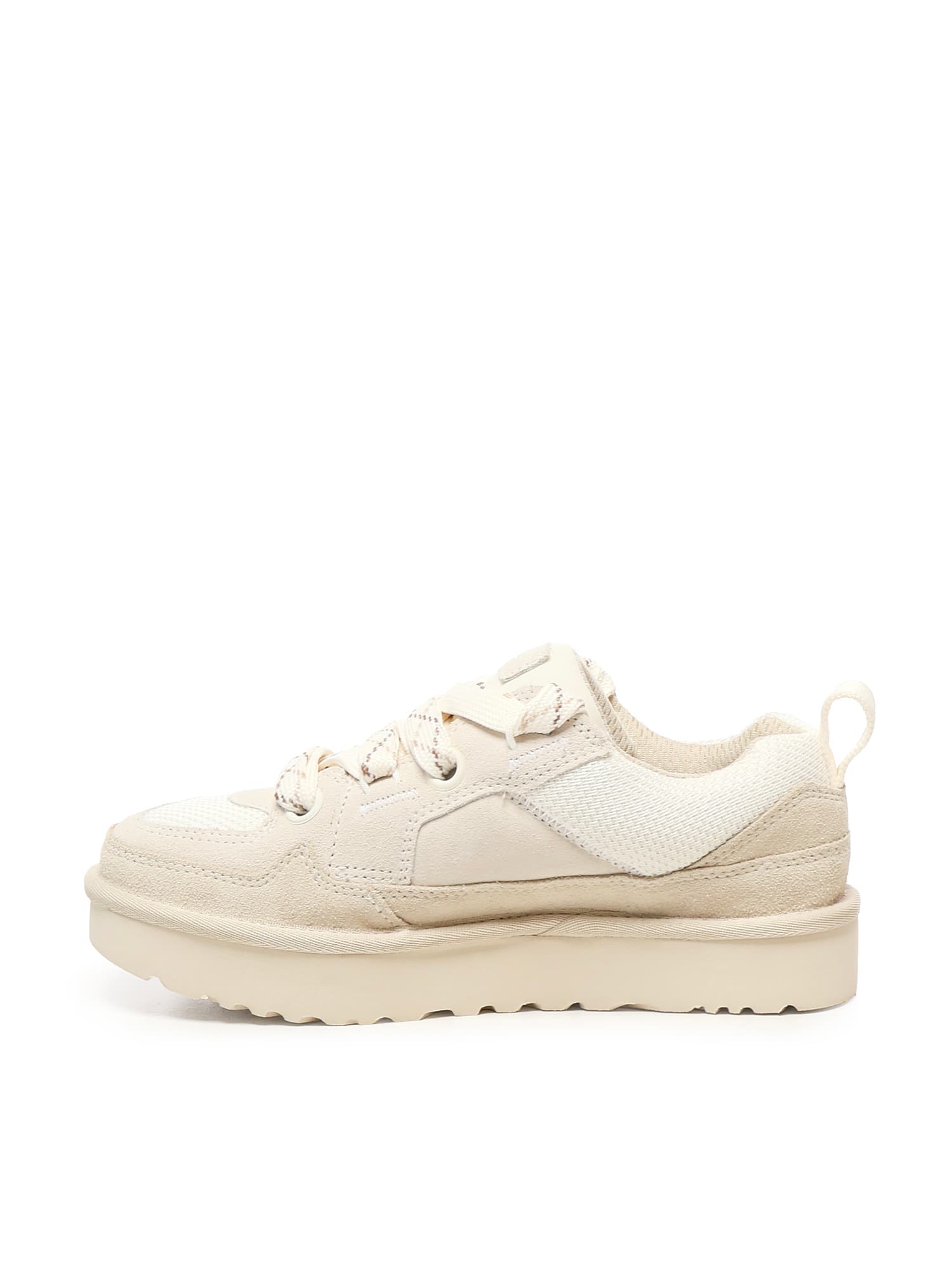 Ugg Lo Lowmel Mesh And Suede Sneakers Shoes In Neutral