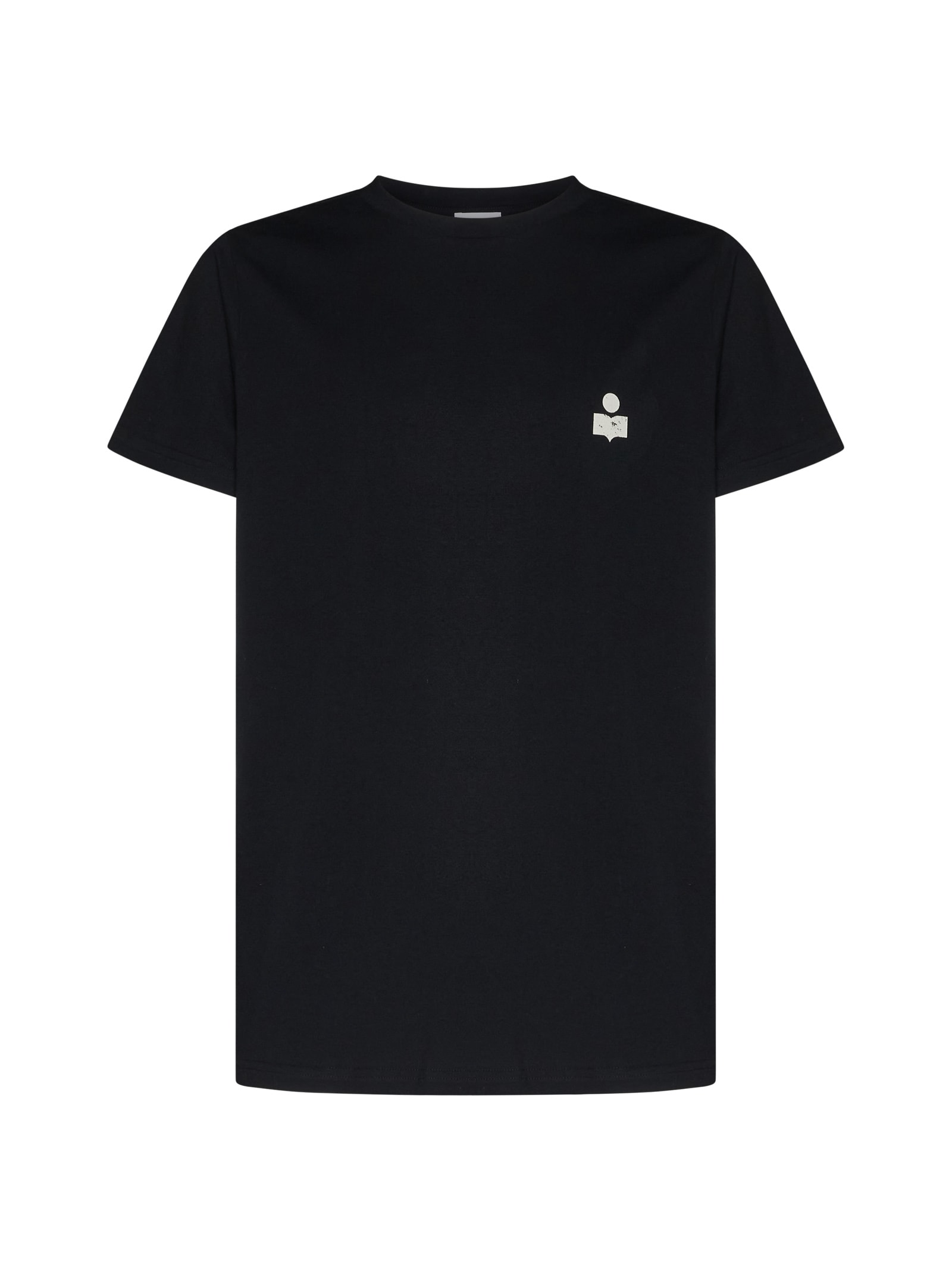 Shop Isabel Marant T-shirt In Black/ecru