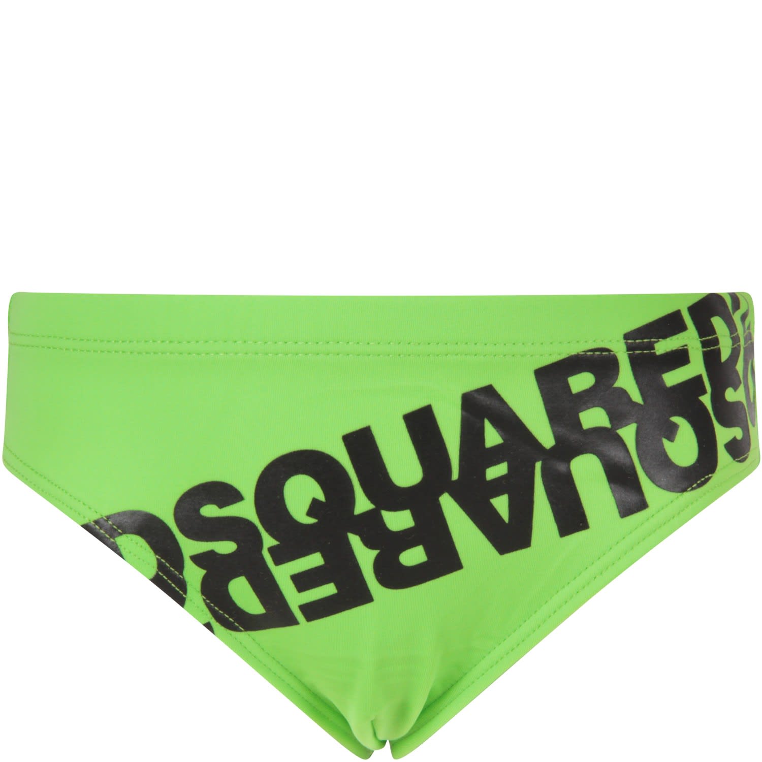 Dsquared2 Green Swimsuit For Boy With Double Logo