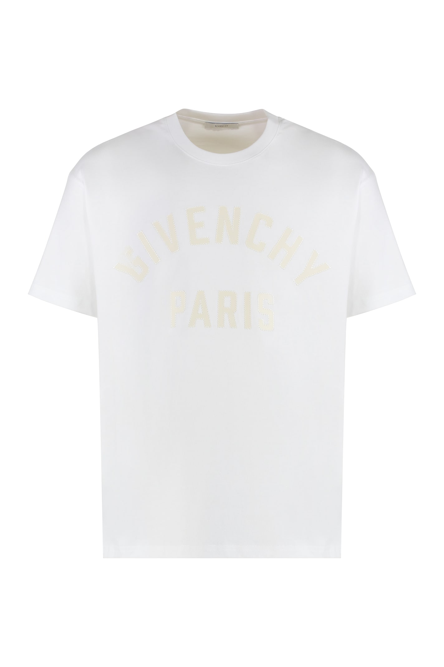 Givenchy Logo Lettering Crewneck T-shirt In White