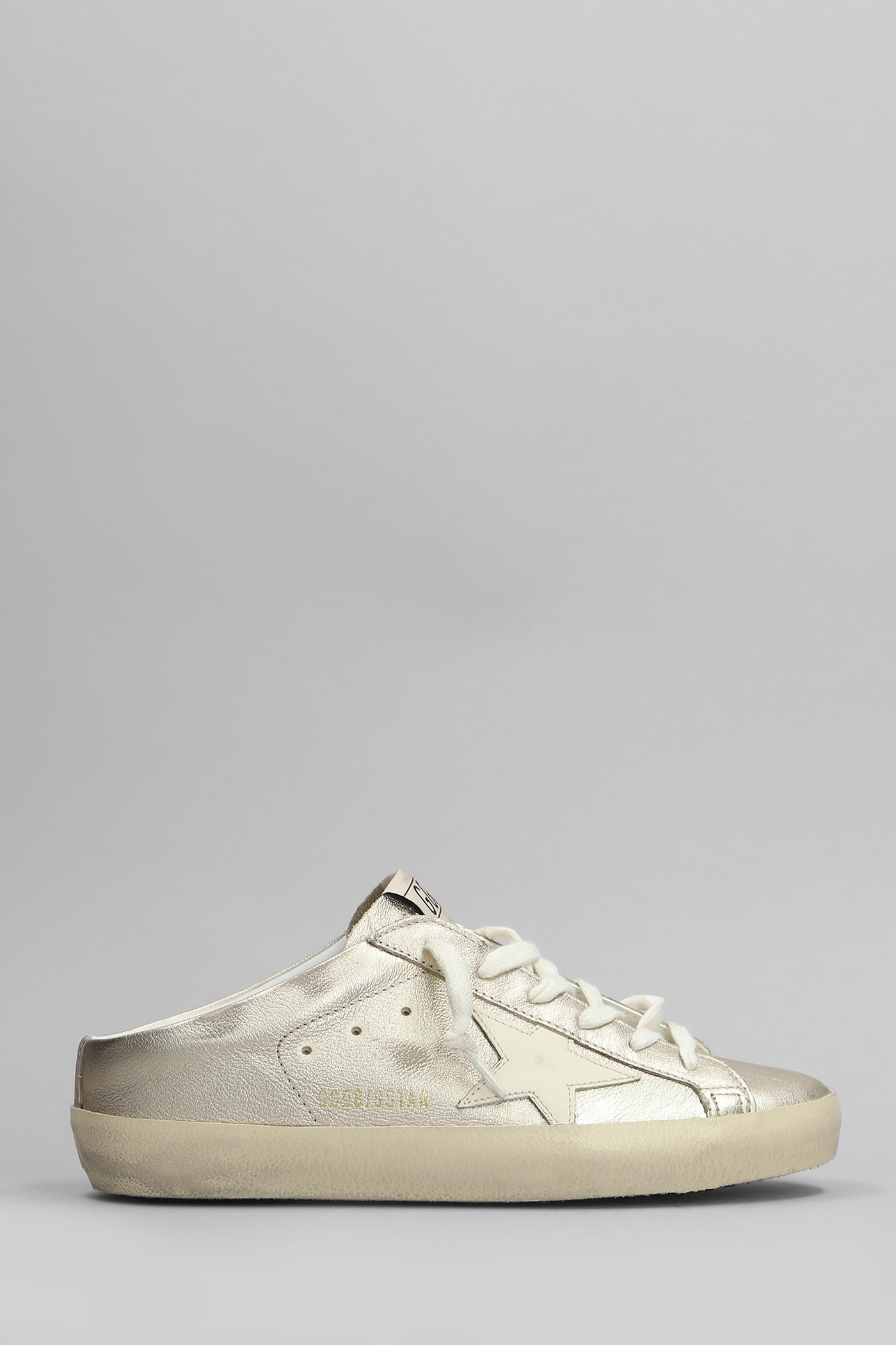 Golden Goose Superstar Sneakers In Platinum Leather