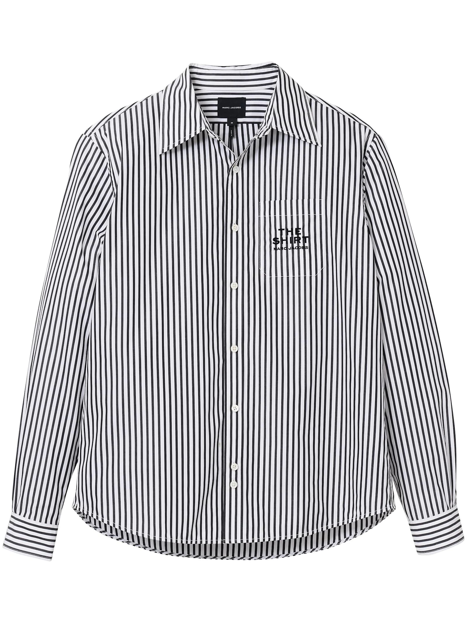 Shop Marc Jacobs Camicia Over Righe In Black White